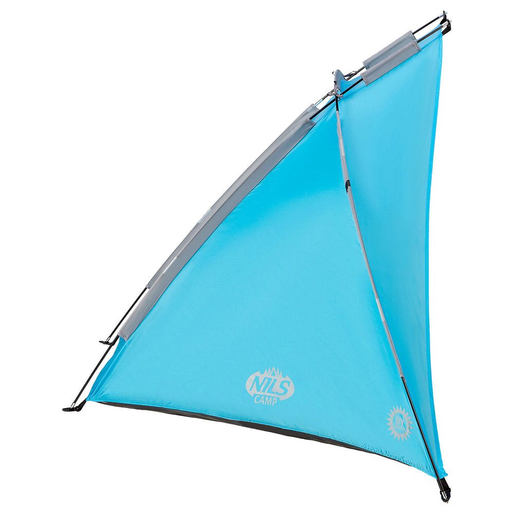 Nils Strandmuschel Strandzelt Sonnenschutzzelt Windschutz, Personen: 2 (Spar-Set, 1 tlg., 210 x 105 cm geräumig), UV-Schutz 30 SPF, wasserdichter Boden, 2 Innentaschen