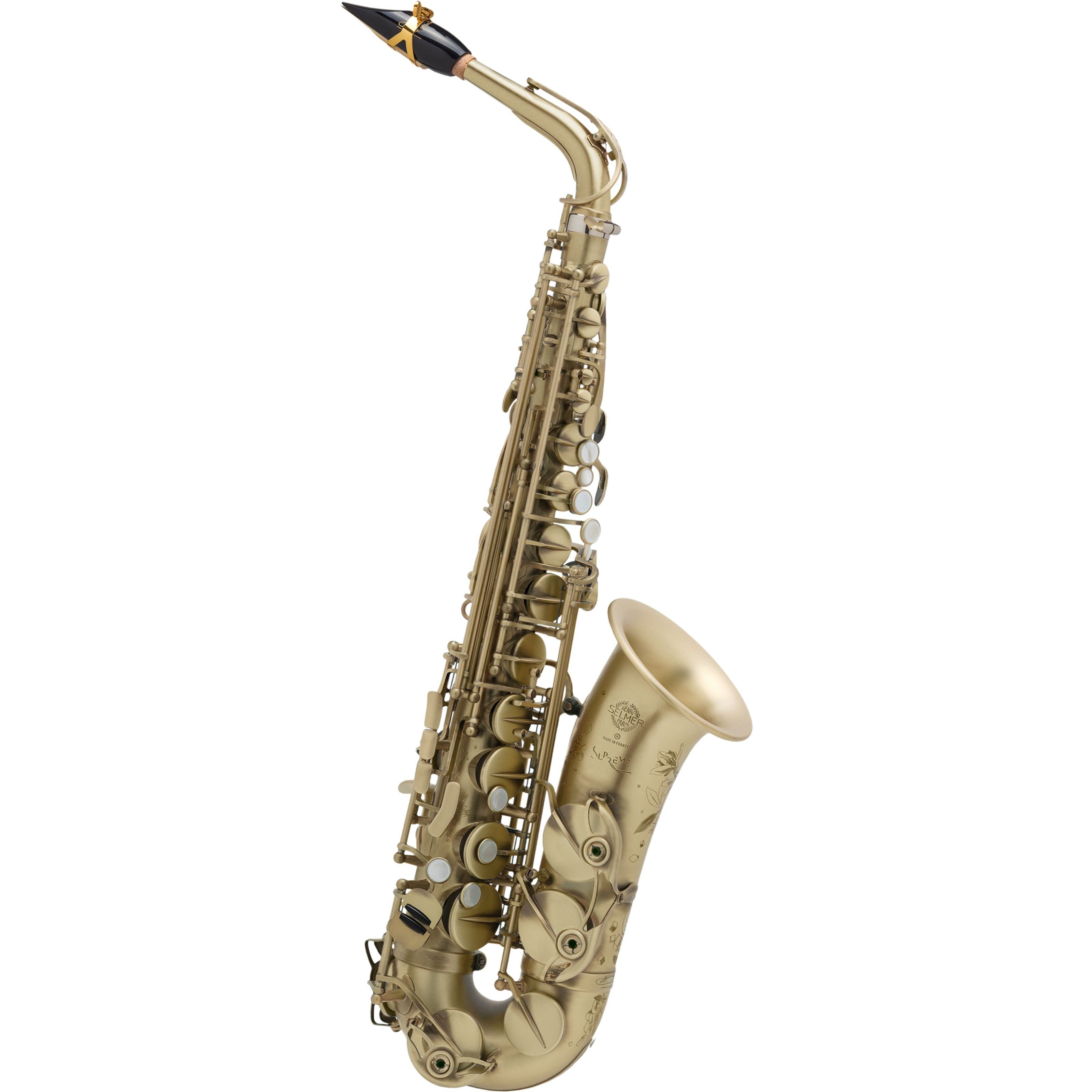 Selmer Saxophon, Alto patiniert - Alto Saxophone, Supreme Alto Sax patiniert - Alt Saxophon