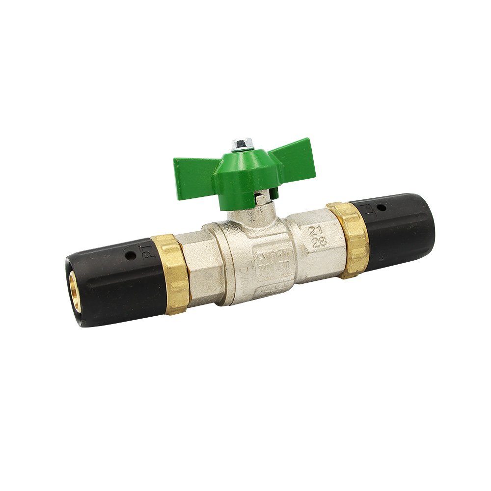 PipeTec Deutschland Steckfitting Pipetec Steckfitting Steck-Kugelhahn für Trinkwasser (DVGW) 20x2