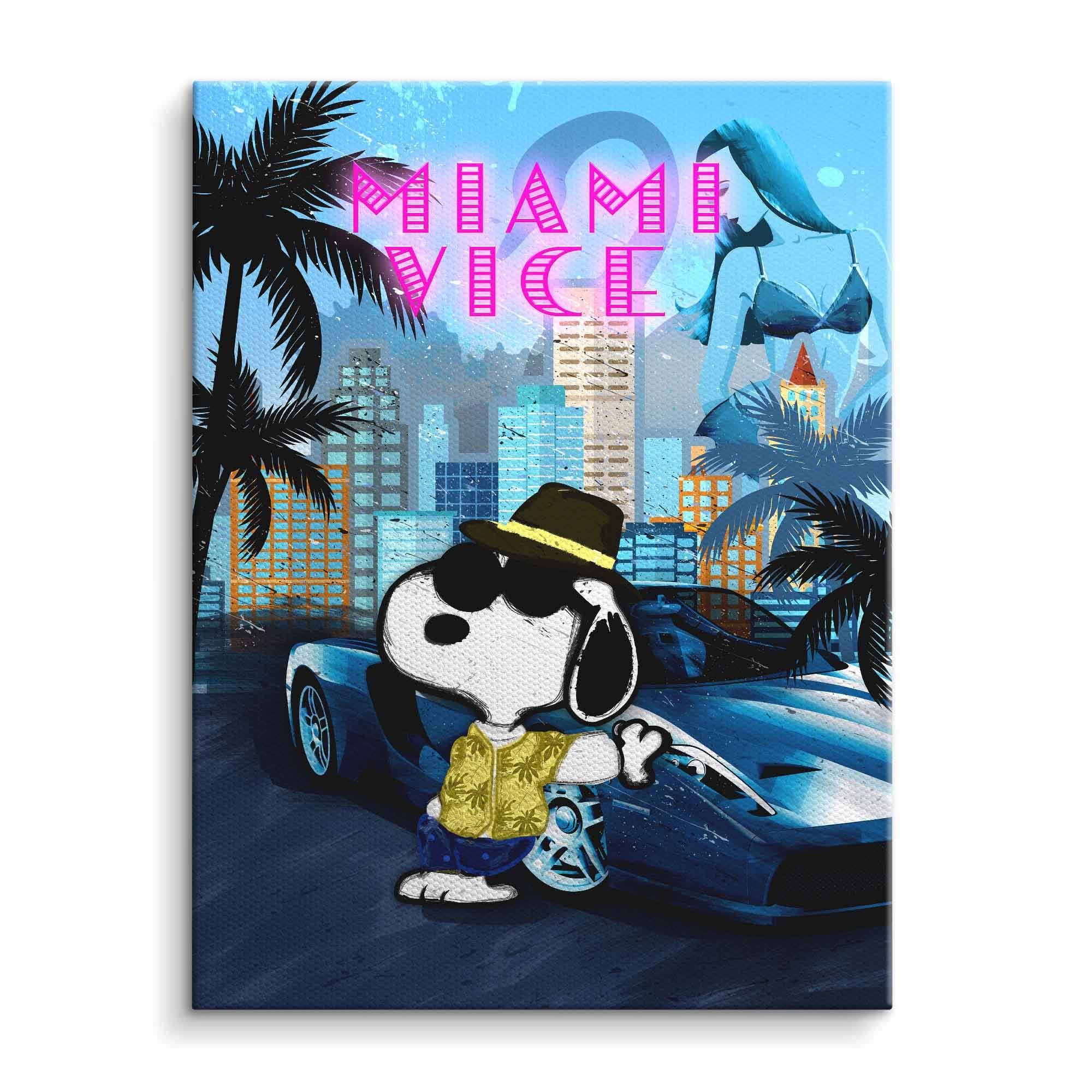 ArtMind XXL-Wandbild MIAMI VICE, Premium Wandbilder als gerahmte Leinwand