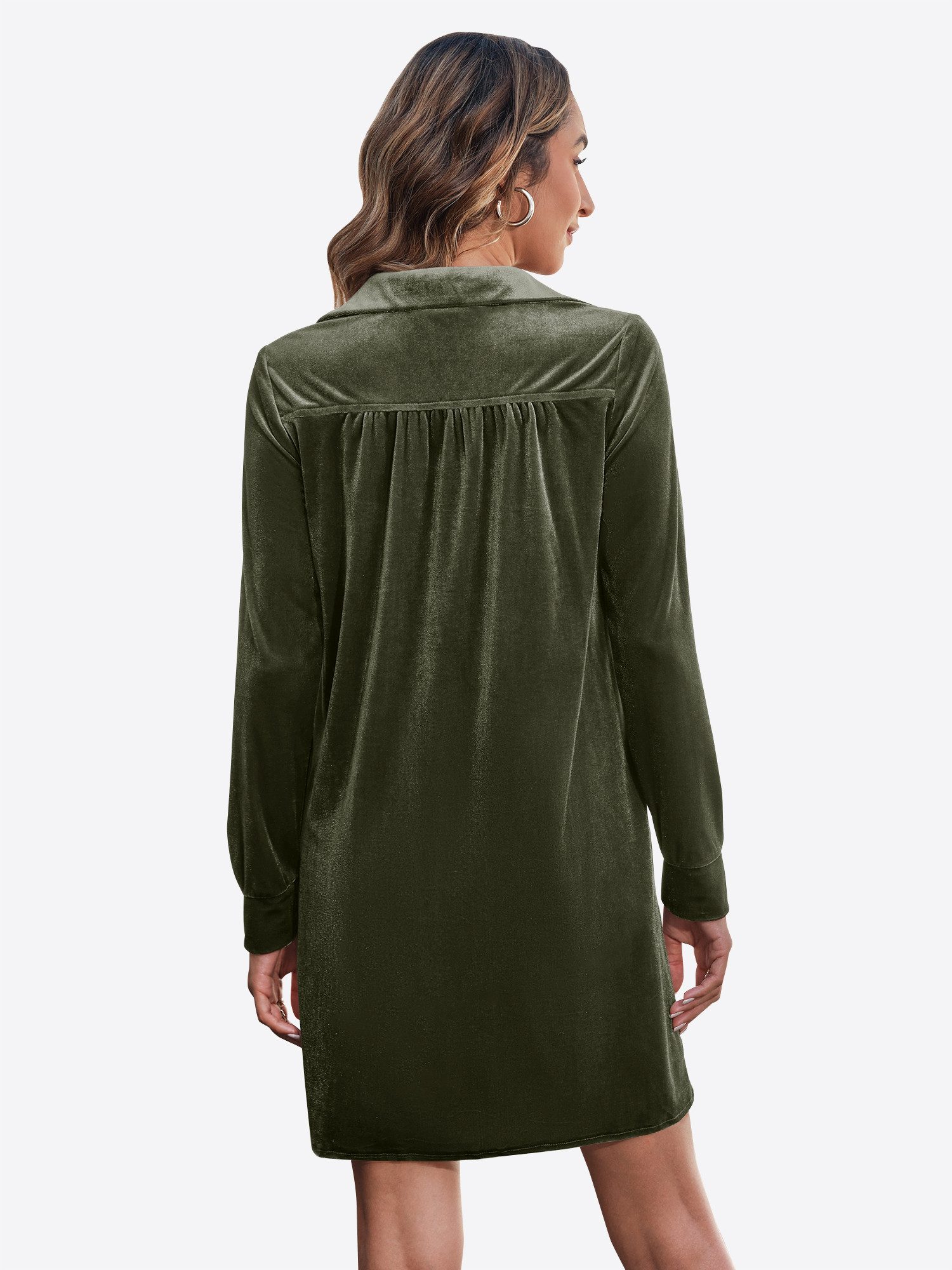 Imily Bela Minikleid Damen Samtkleid mit Knöpfen (Packung, 1-tlg., 1per-Pac günstig online kaufen