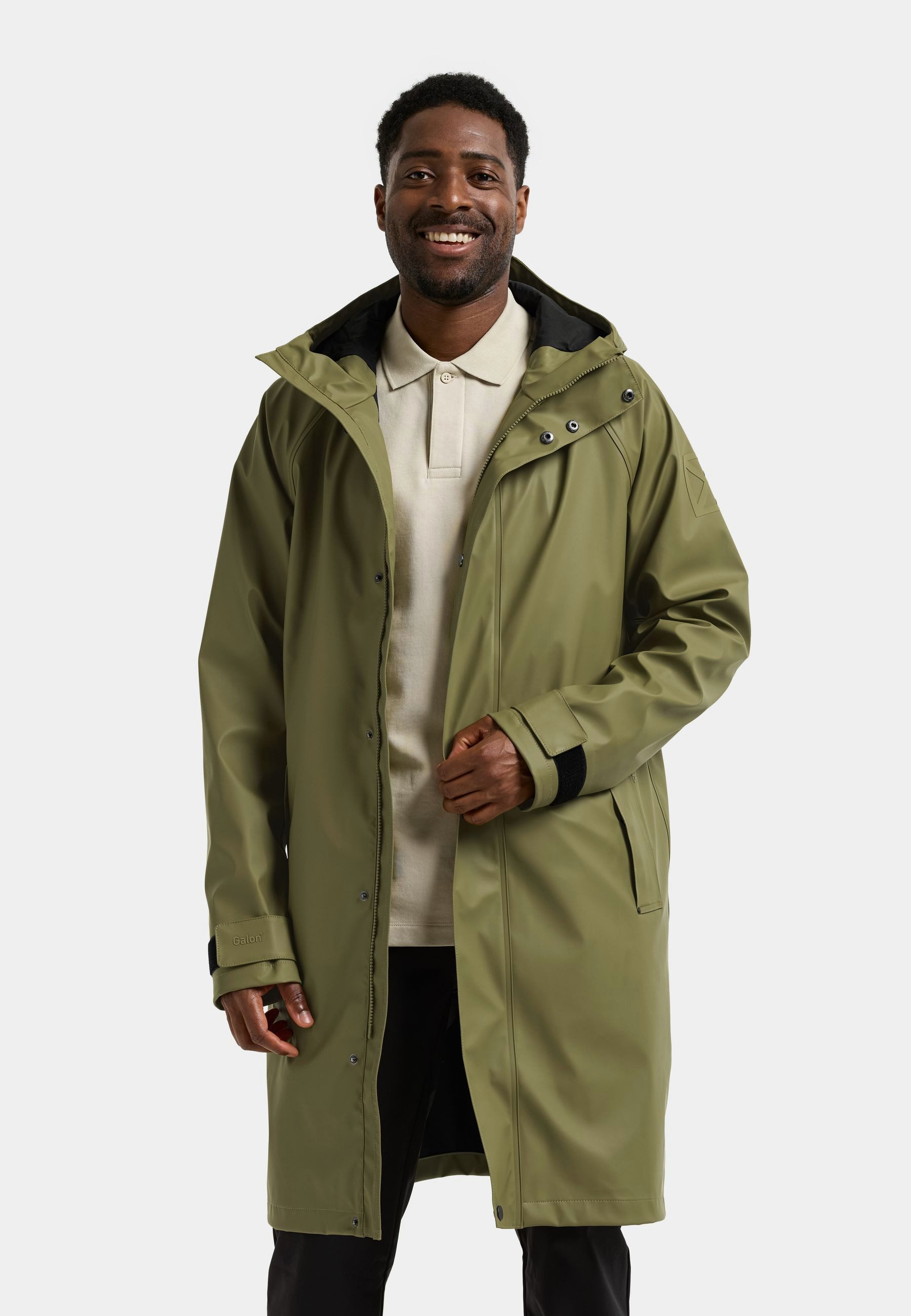 Didriksons Regenjacke Herren Regenmantel Wasserdicht NOAH mit Kapuze mit Taschen