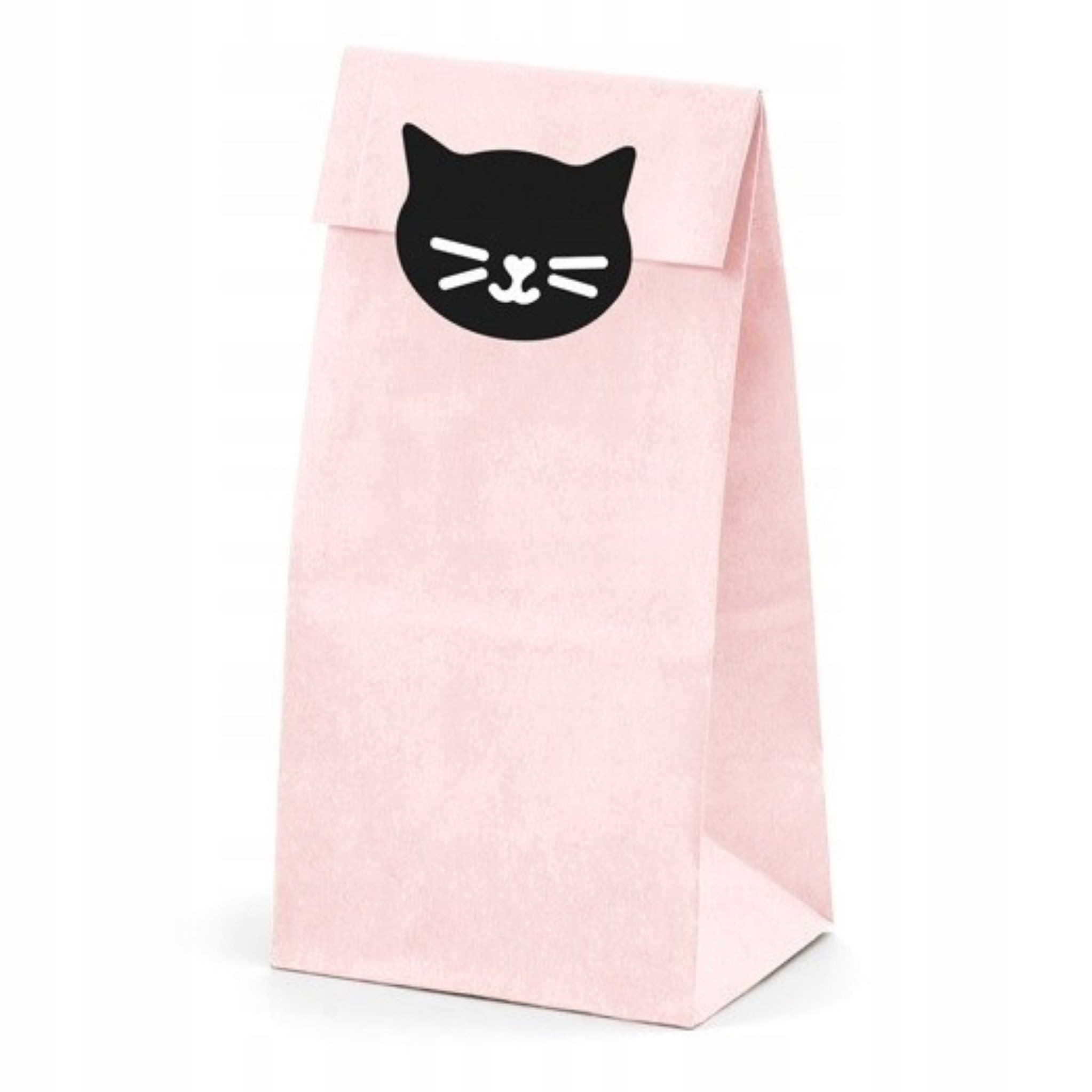 partydeco Geschenkpapier Süßigkeitentüten als Geschenke – 6 Stück mit niedlichen Aufklebern