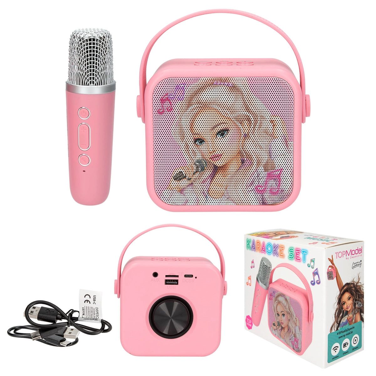 Depesche Spiel TOPModel Karaoke-Box mit Mikrofon & Voice Changer