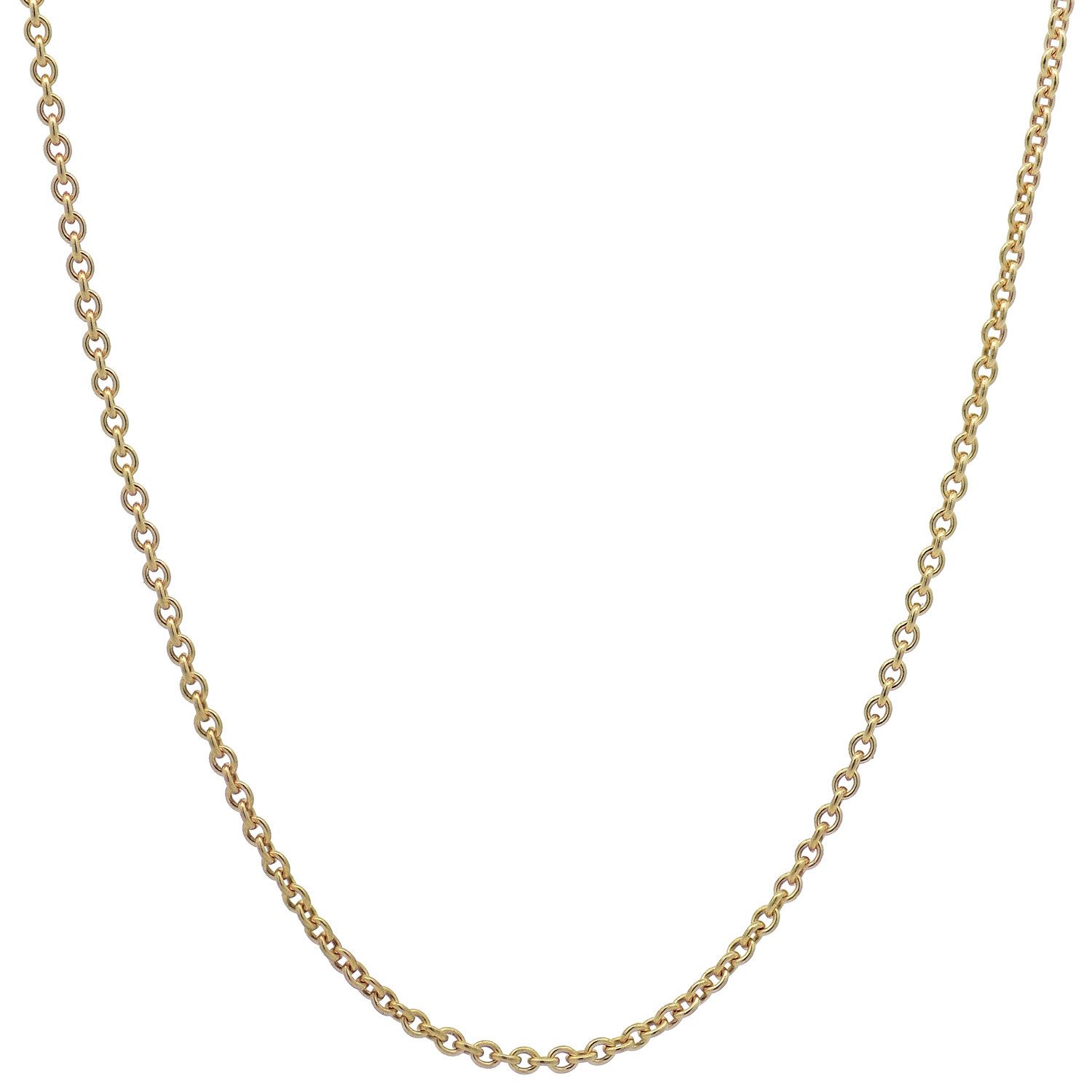 HOPLO Goldkette Goldkette Ankerkette rund Länge 36cm - Breite 0,8mm - 333-8 Karat Gold, Made in Germany