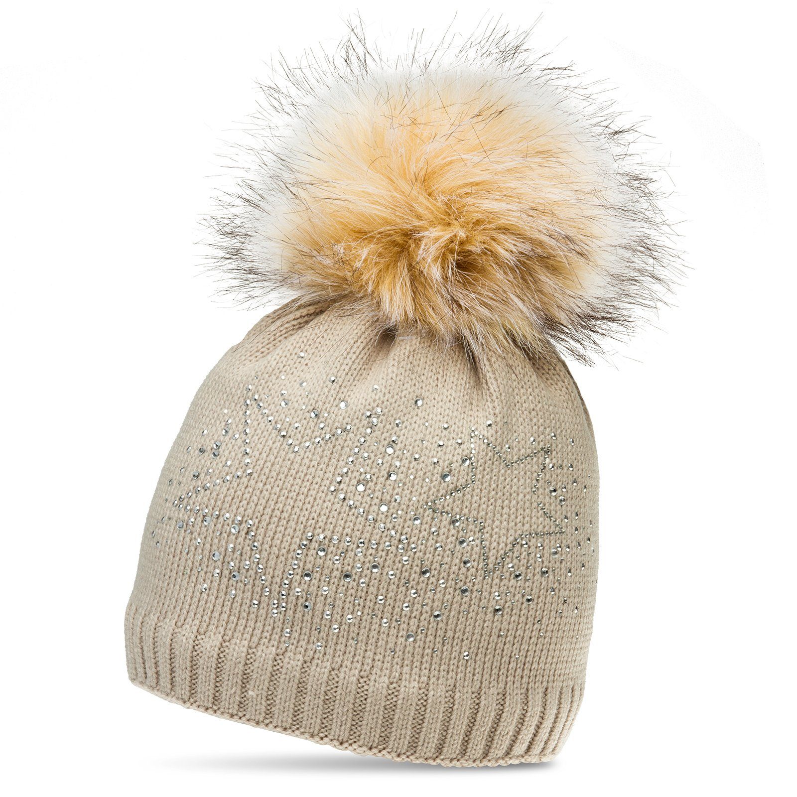 Caspar Bommelmütze MU167 Damen Fein Strick günstig online kaufen