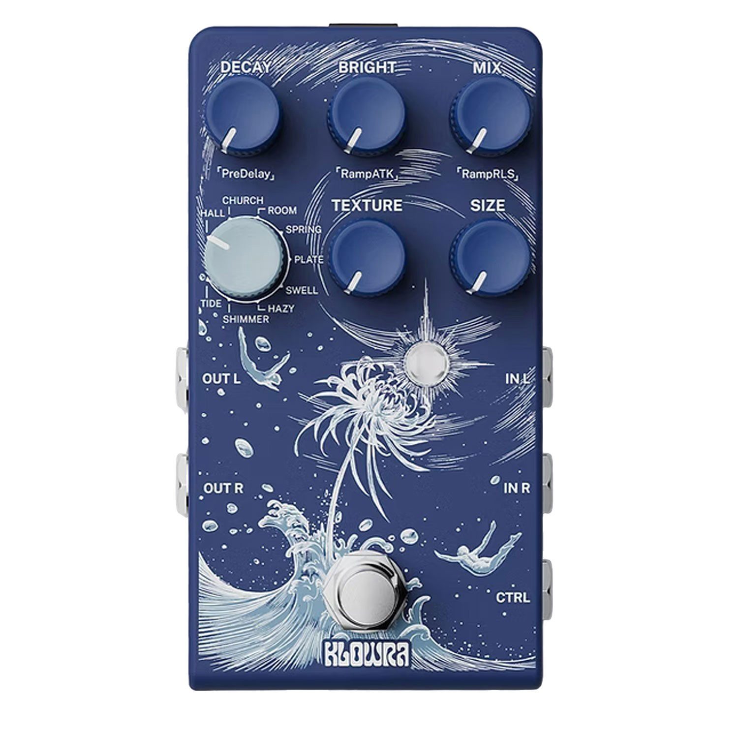 Klowra E-Gitarre Klowra Effektgerät Limbo Reverb Pedal, Effektgerät, Reverb Pedal
