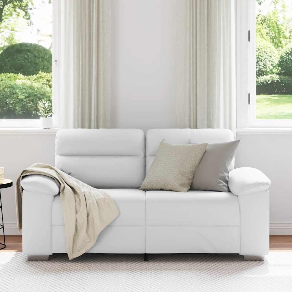 vidaXL Sofa 2-Sitzer-Sofa Weiß 120 cm günstig online kaufen
