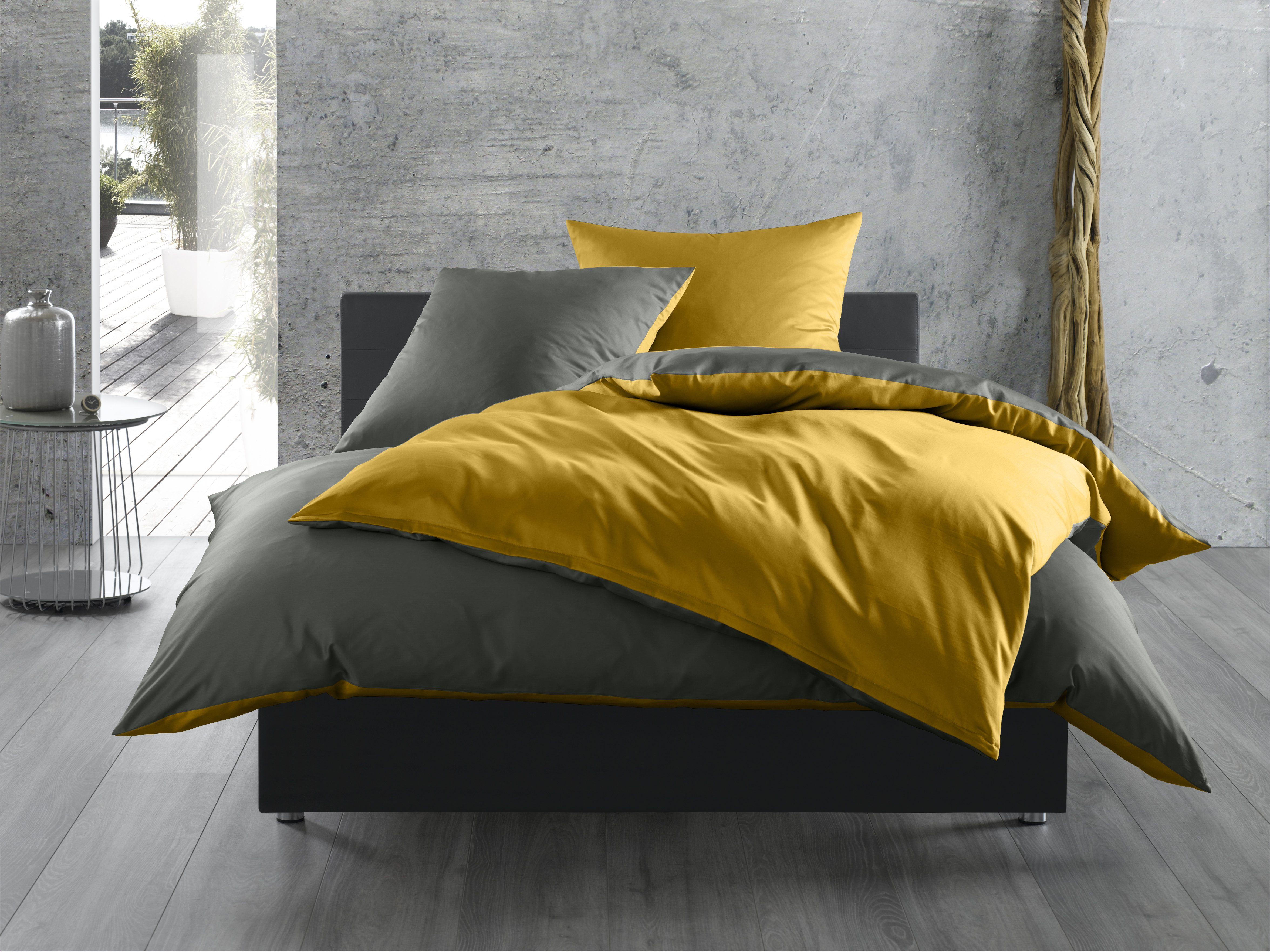 BETTWAESCHE-MIT-STIL Bettwäsche Mako Satin Wendebettwäsche, Mako-Satin, günstig online kaufen