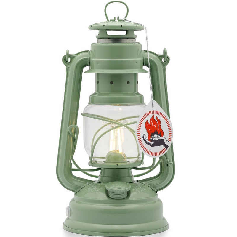 Petromax Laterne Feuerhand Baby Special 276 LED Stahlblech verzinkt (Farbe Salbeigrün, 1-St., Neuheit 2023), Hergestellt in Deutschland