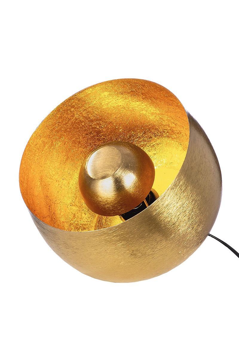 GILDE Dekoobjekt Metall Bodenlampe "Meteo" in Kompakte Goldfarben/Messing-Optik Elega 