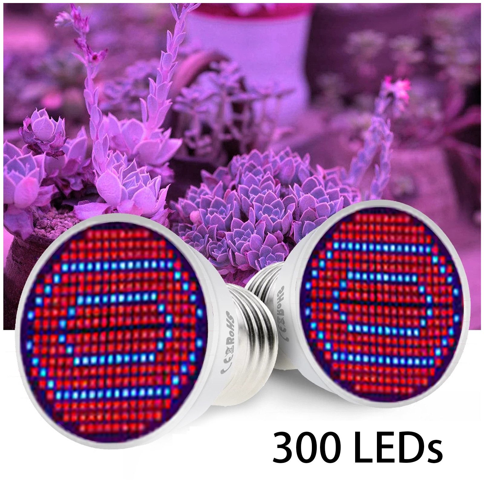 MUPOO Pflanzenlampe LED Pflanzenwachstum-Glühbirne, Grow light, Rot, Blau, günstig online kaufen