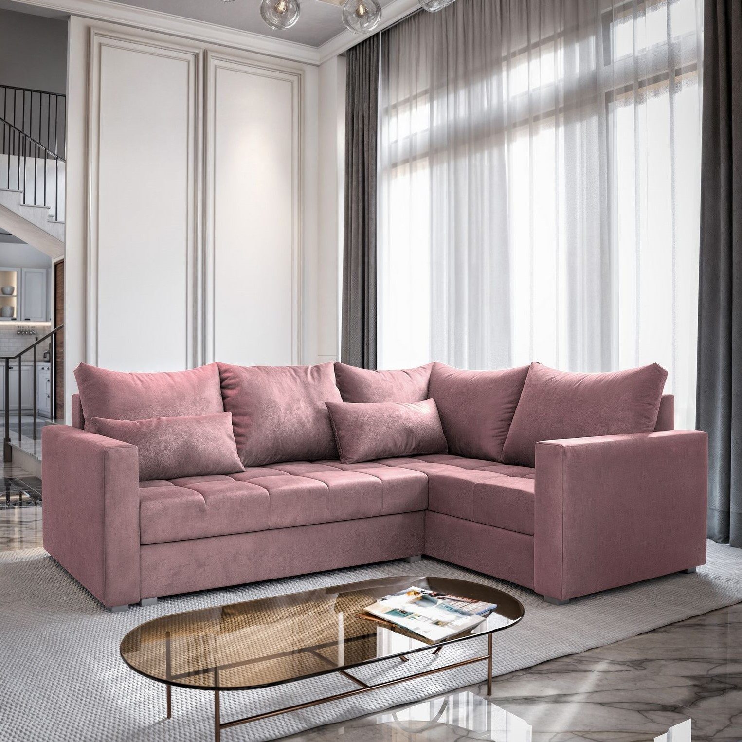 Masseno Ecksofa LIRENO mit Schlaffunktion L-Form, günstig online kaufen