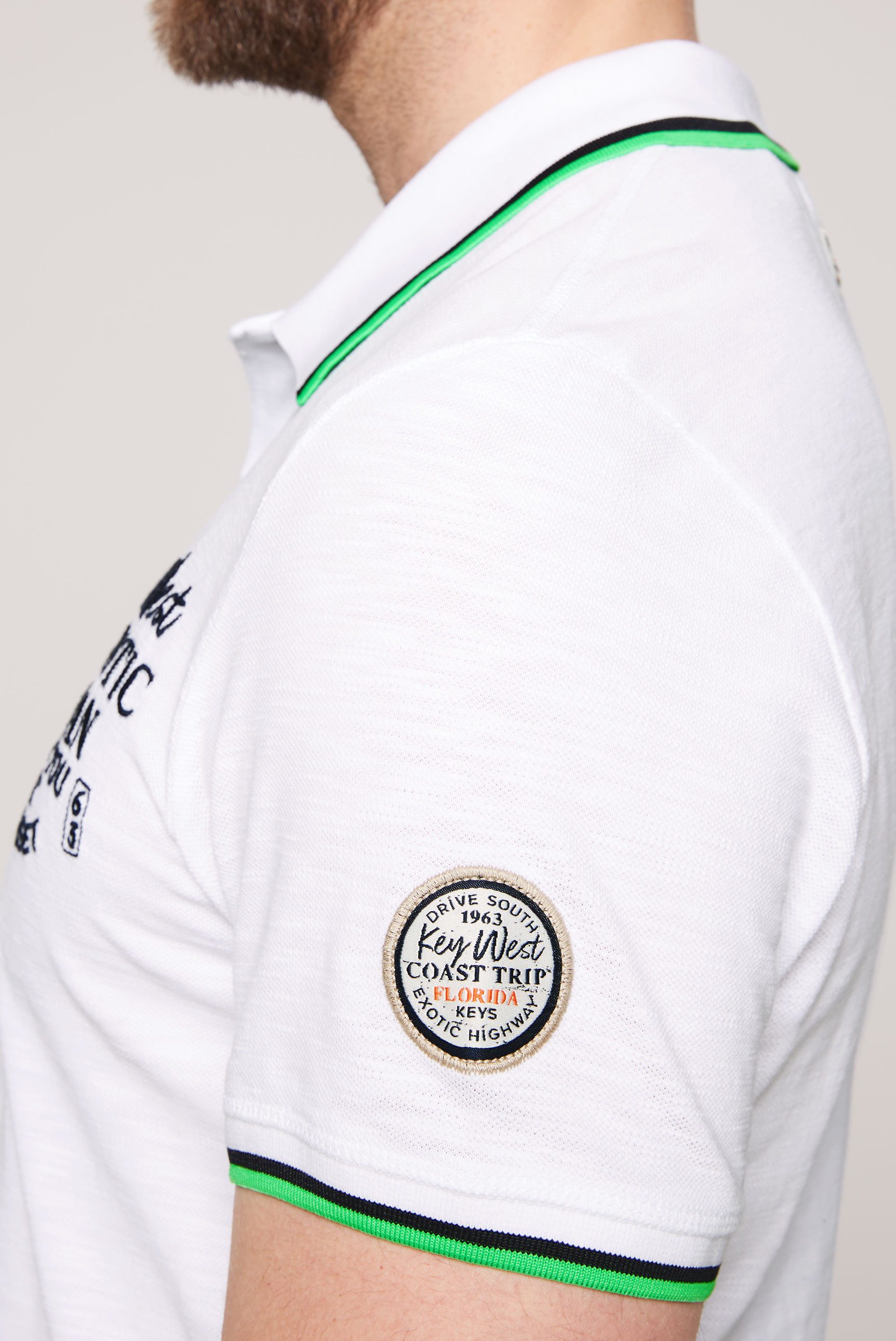 CAMP DAVID Poloshirt mit stylischem Seitenschlitz