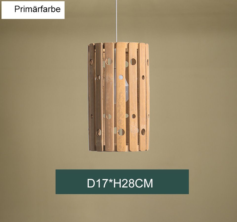 Nature-17cmx28cm Laterne Deckenleuchten Bambus, Stil, Lampenschirm böhmischer Zedelmaier Schlafzimmerlampe Deckenleuchte,Deckenlampe,Pendelleuchte handgefertigt Haengelampe