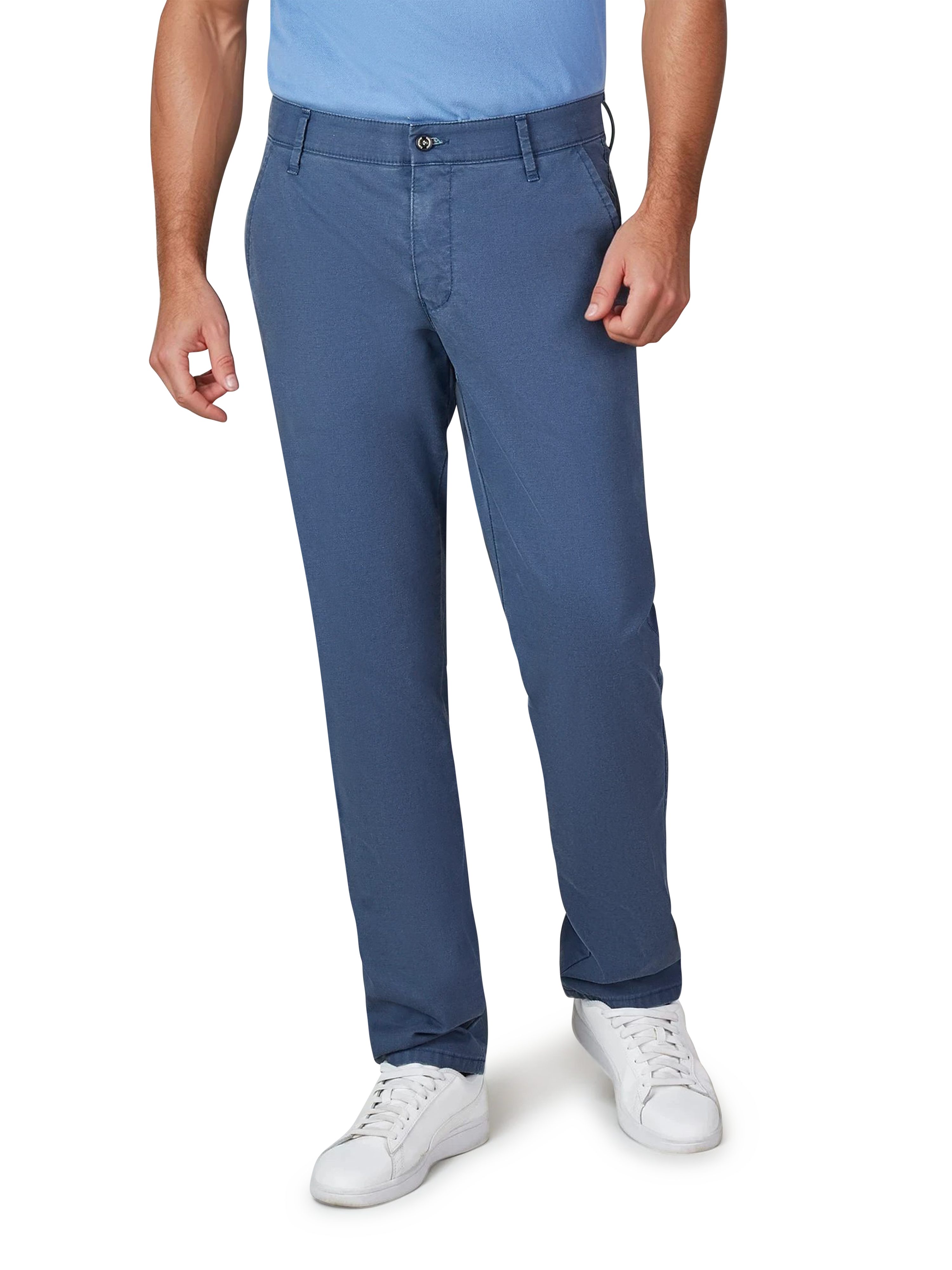Chinohose Chino/Flat Front Hose GARVEY 8108 - blau - Herrenhose - 25