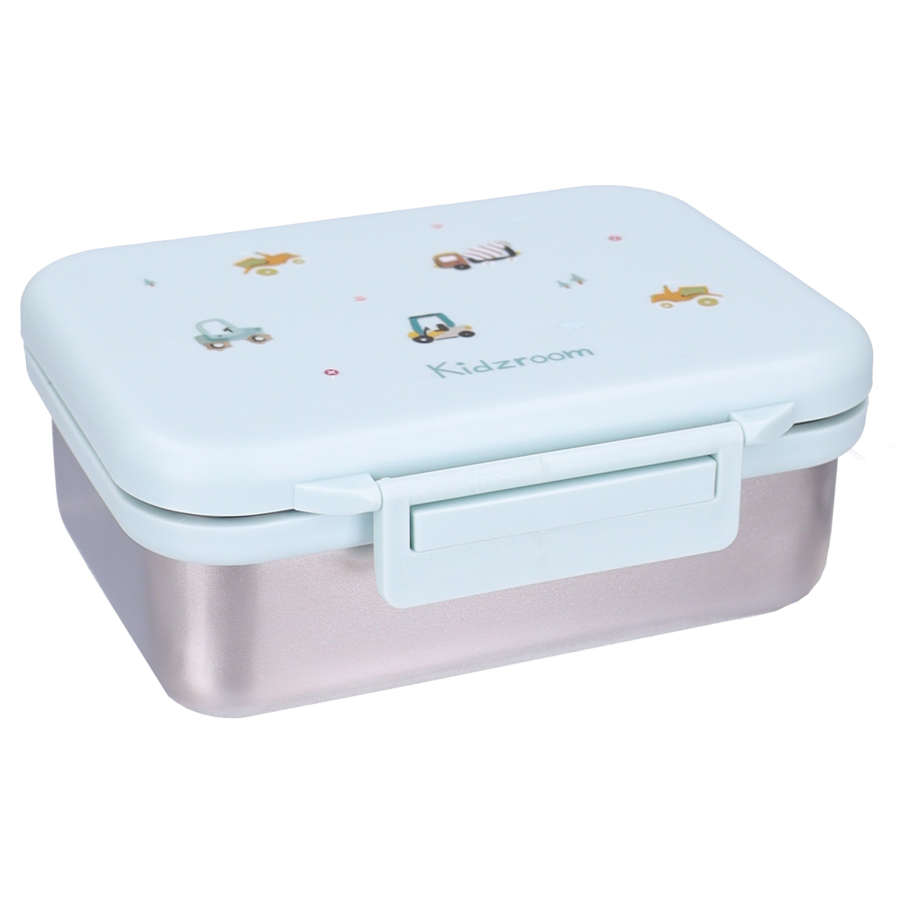 Kidzroom Lunchbox Little Story Brotdose Kinder 1,8 l Lunchbox mit Fahrzeug Motiv, Edelstahl, PP, (1-tlg)