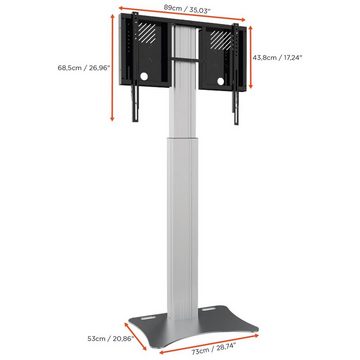 Celexon Expert Display-Ständer Adjust-4286PS - 90cm Hub TV-Wandhalterung, (bis 86 Zoll, elektrisch höhenverstellbar, max VESA 800 x 600, schwarz/silber)