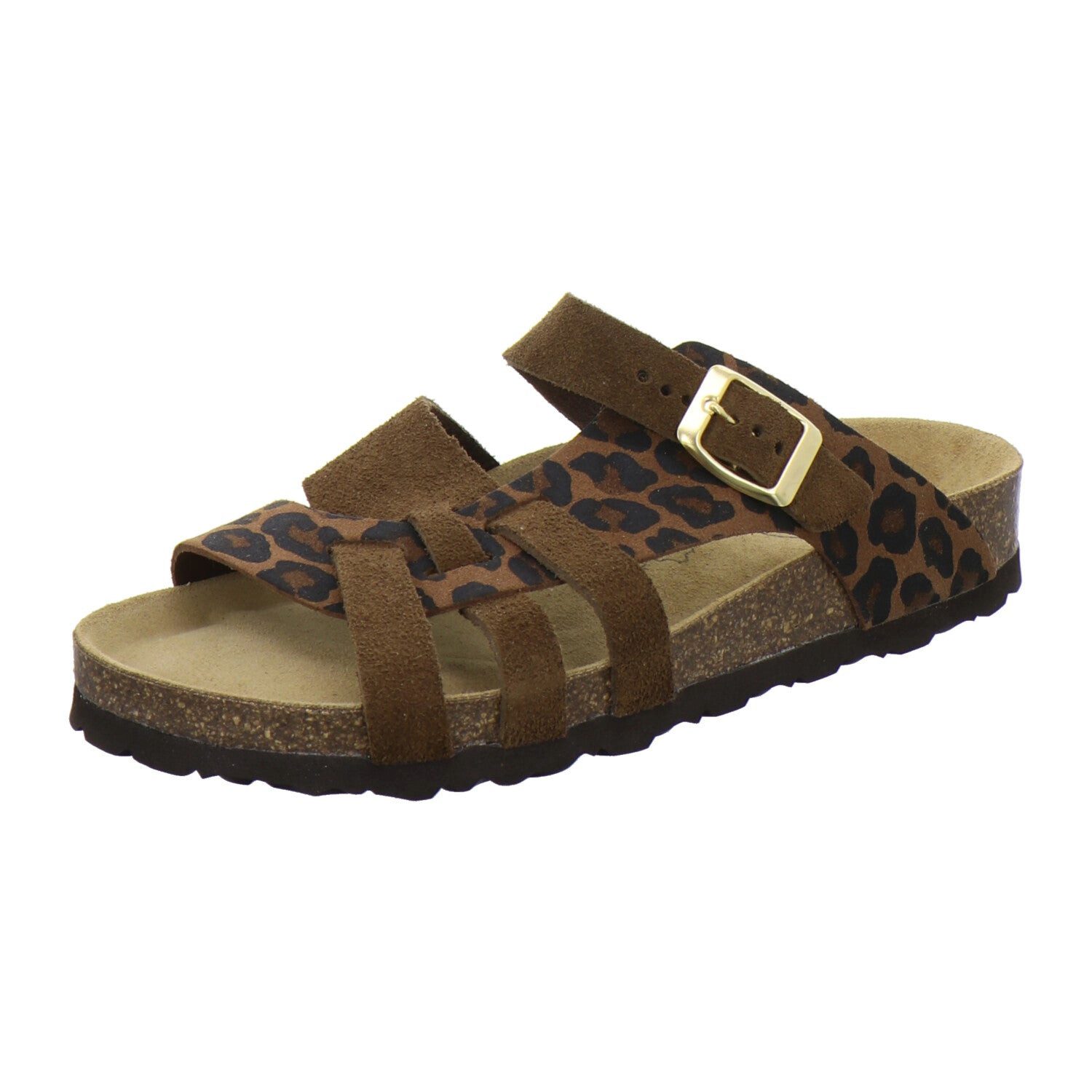 AFS-Schuhe Damen Kralle Pantolette aus Leder mit Fußbett, Made in Germany