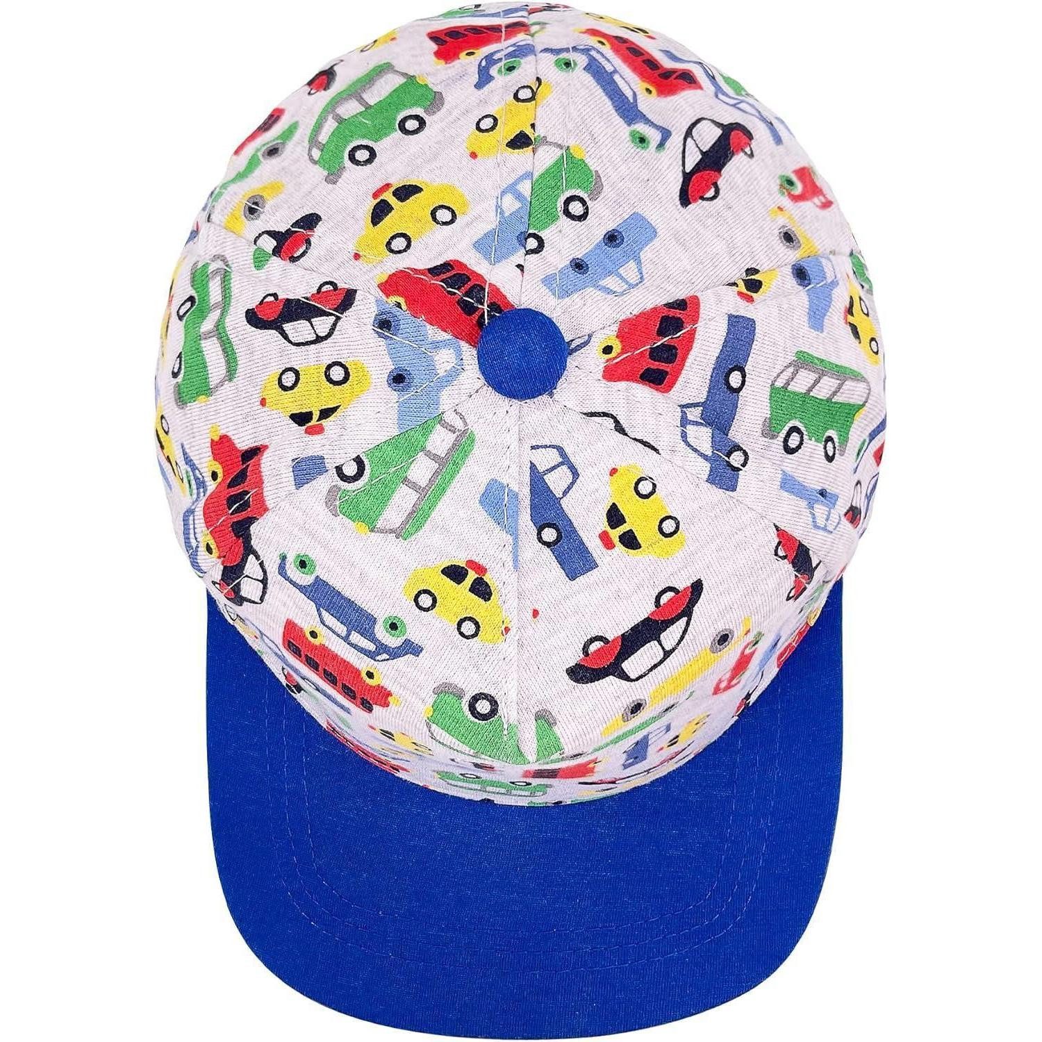 LuxusKollektion Snapback Cap Baseballkappe Jungen Kinder Snapback Dinosaurier Buntes Auto 2-4 Jahre