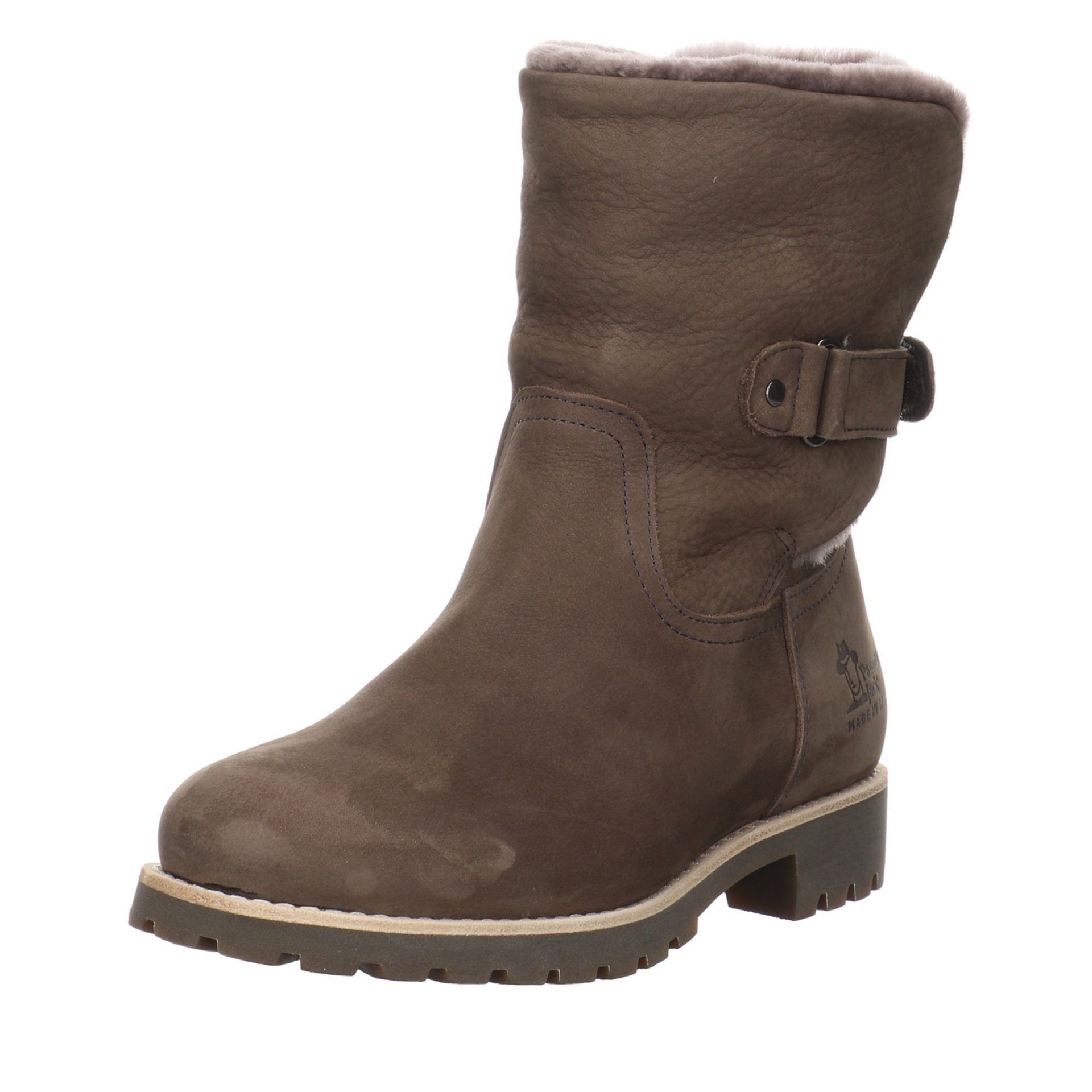 Panama Jack Felia Igloo Boots Elegant Freizeit Nubukleder uni Stiefel Nubukleder