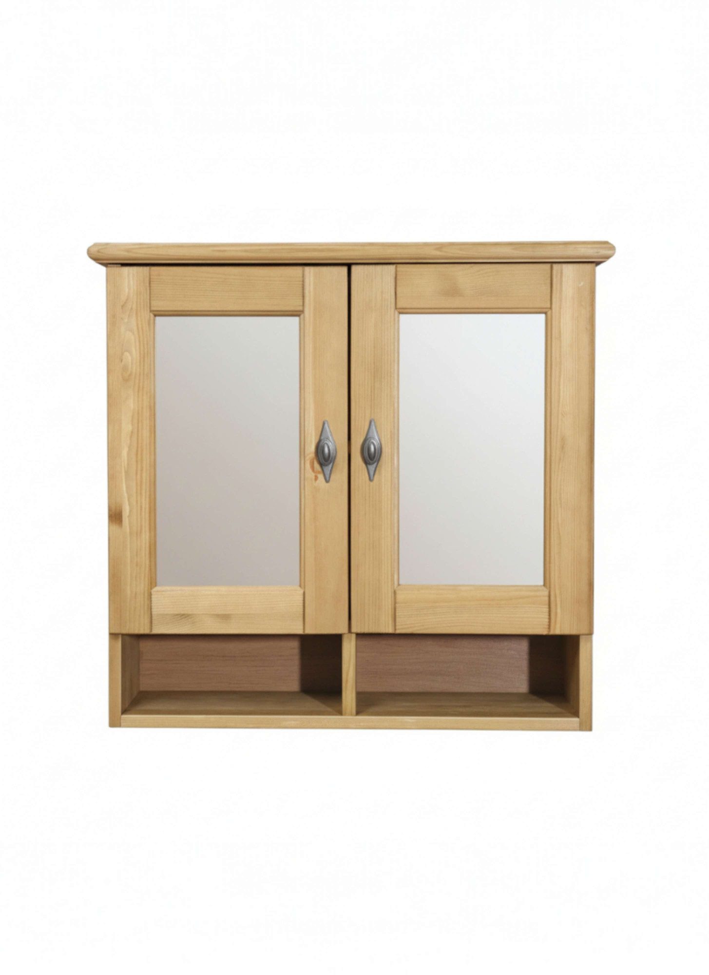 OTTO home Badezimmerspiegelschrank Rauna aus massiver Kiefer, Breite 64 cm, mit Spiegel, made in EU