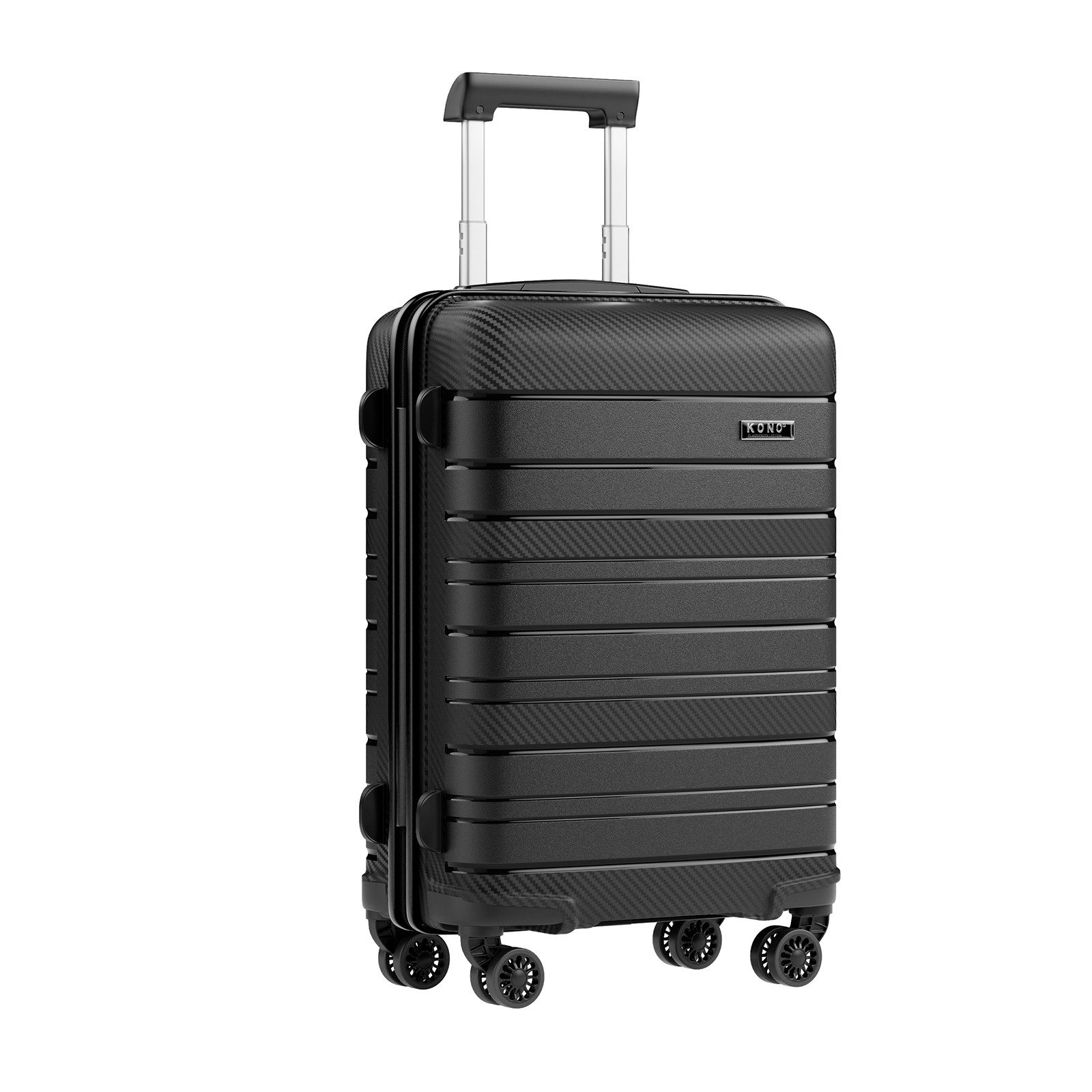 KONO Hartschalen-Trolley (20/24/28 Zoll), Leichter PP-Reisekoffer mit TSA-Schloss