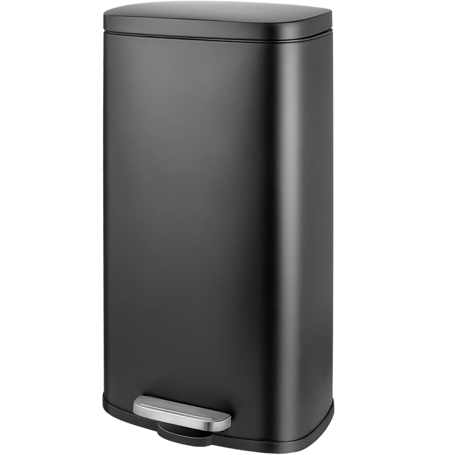 TLGREEN Mülleimer 30 L aus Edelstahl mit 1/2 herausnehmbaren Inneneimern, Abfalleimer mit Soft-Close-Deckel für Küche und kleine Familien