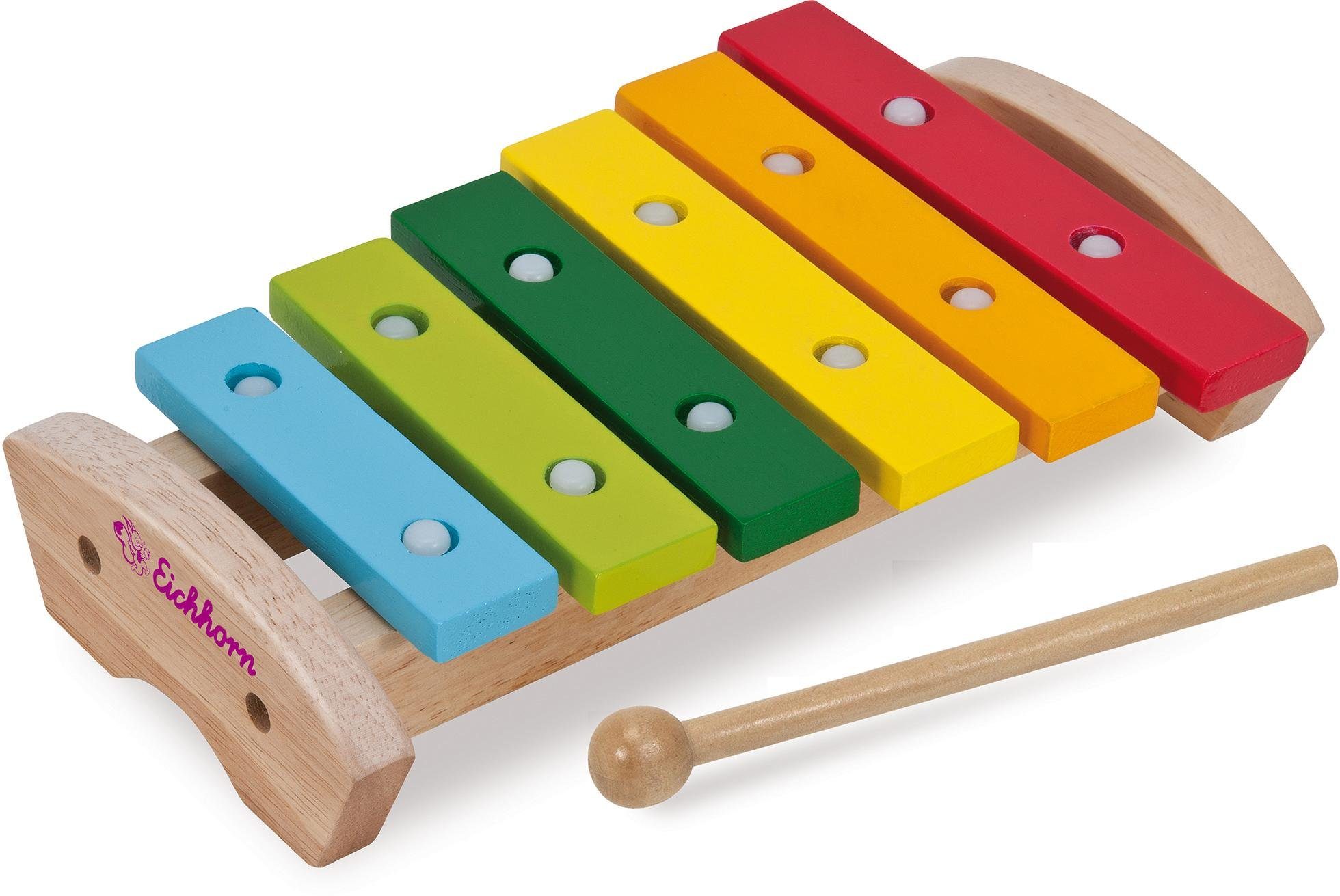 Eichhorn Spielzeug-Musikinstrument Xylophon, aus Holz, FSC® - schützt Wald