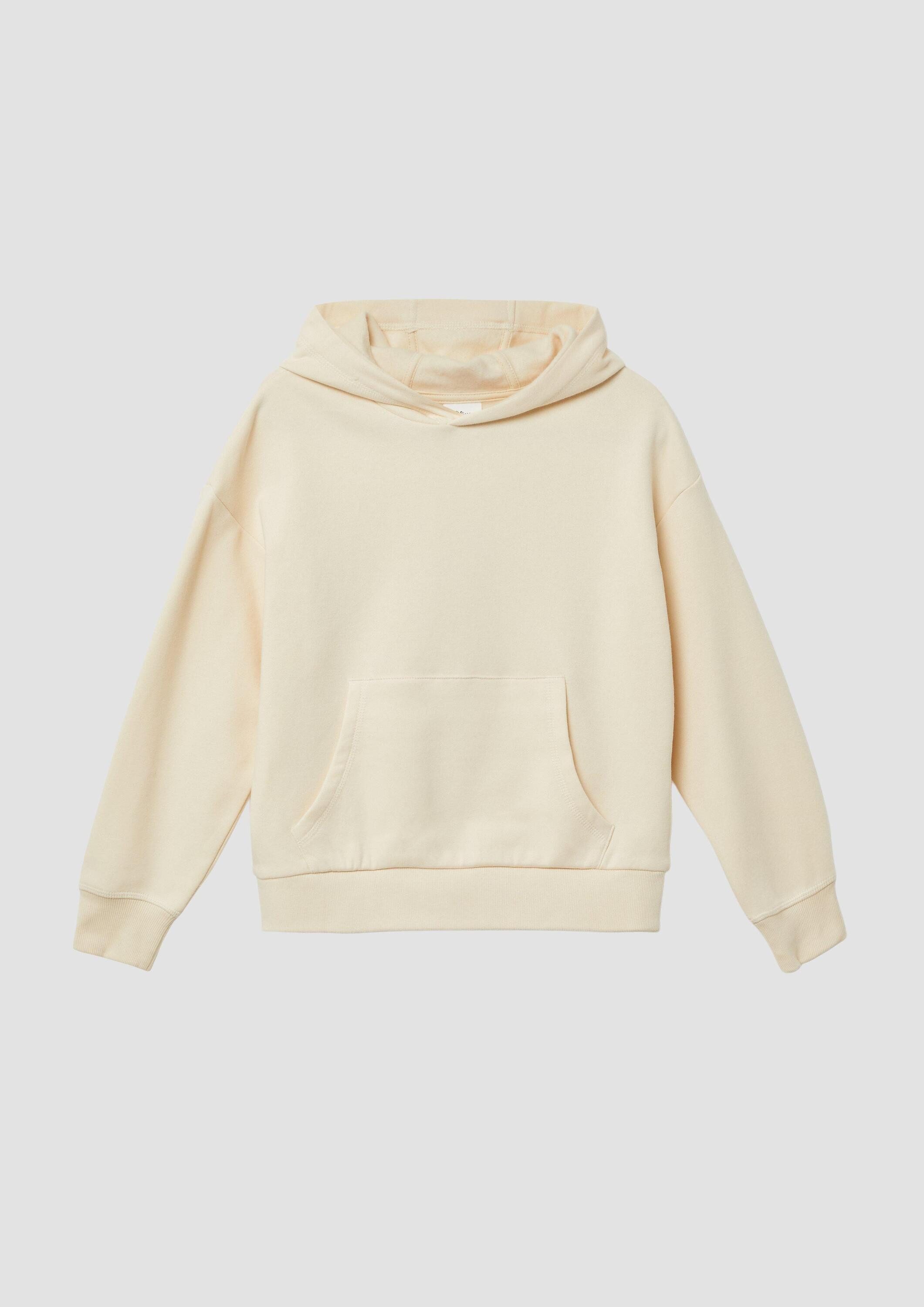 s.Oliver Sweatshirt Sweatshirt Hoodie mit Rückenprint und kuscheliger Innenseite