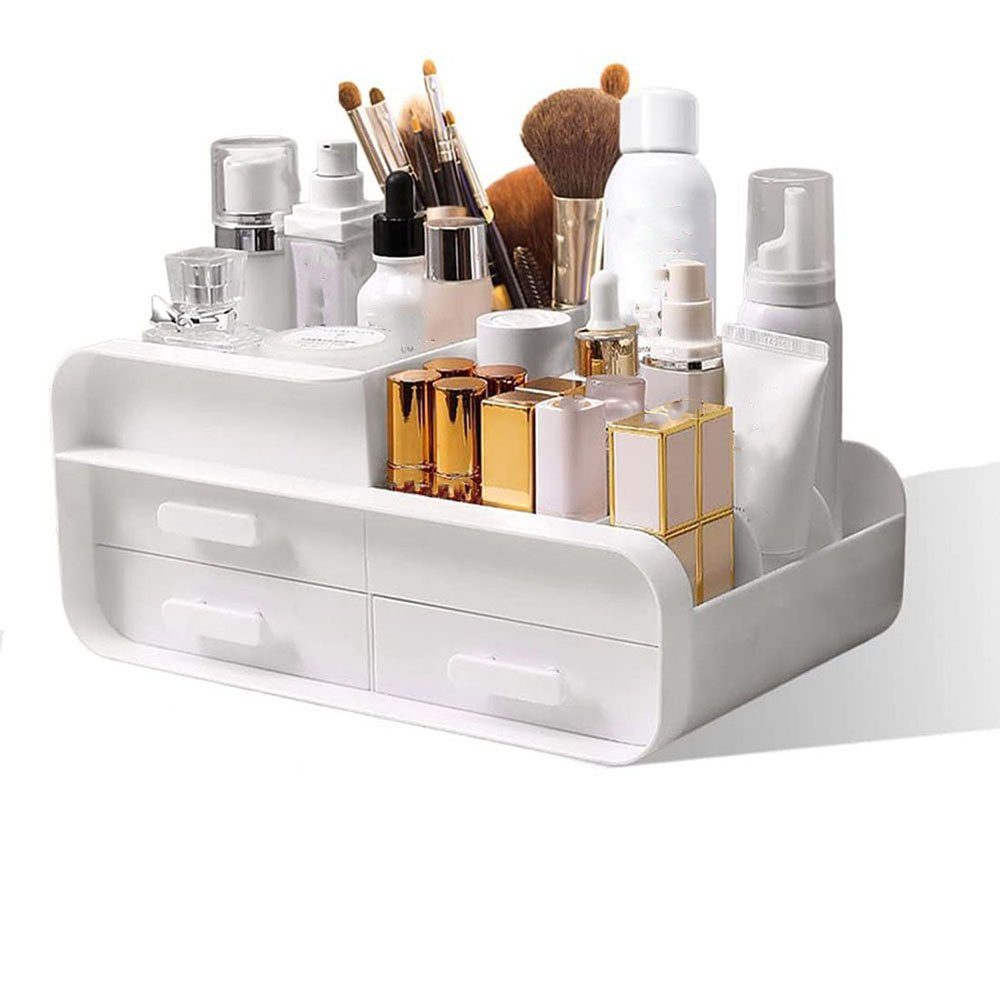 CTGtree Kosmetikbox Make Up Organizer mit Schubladen Weiß (1 St)