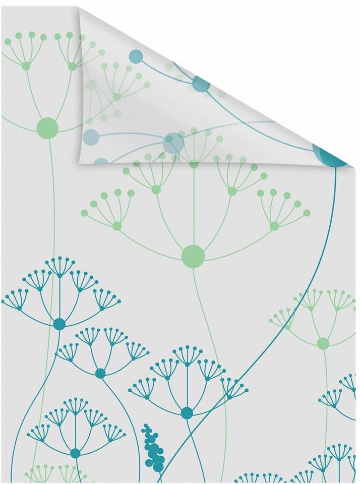 Fensterfolie Wiese, LICHTBLICK ORIGINAL, blickdicht, strukturiert,  selbstklebend, Sichtschutz