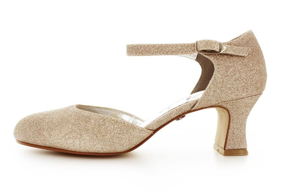 White Lady 255 Glitter Pumps mit breitem Absatz Slingpumps – Bild 4 von 4