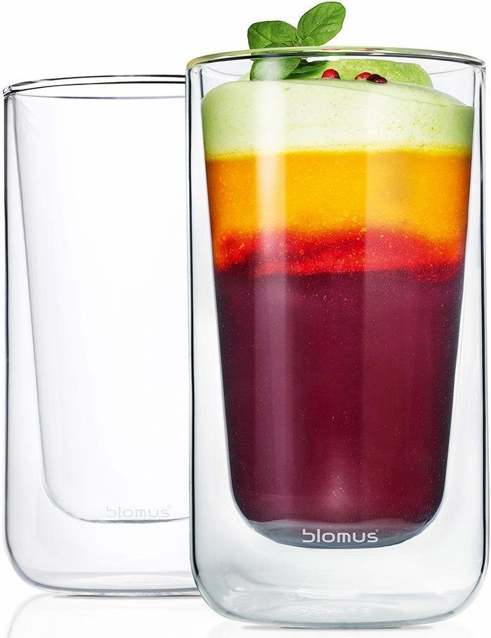blomus Thermoglas NERO, 2-tlg., Glas, Doppelwandig, Inhalt 320 ml, 2-teilig