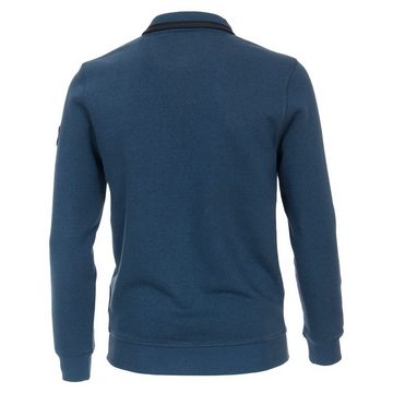 CASAMODA Sweater Übergrößen Troyer-Sweatshirt jeansblau CasaModa