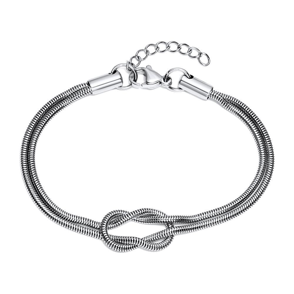 Unique Armband Silbernes Liebesknoten Partnerarmband günstig online kaufen