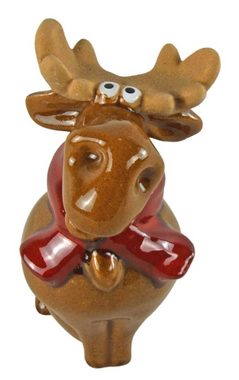 Krippenursel Weihnachtsfigur 2er Set Niedliche Elche mit Schal (Set, 2 St), freundlich fröhliches Design