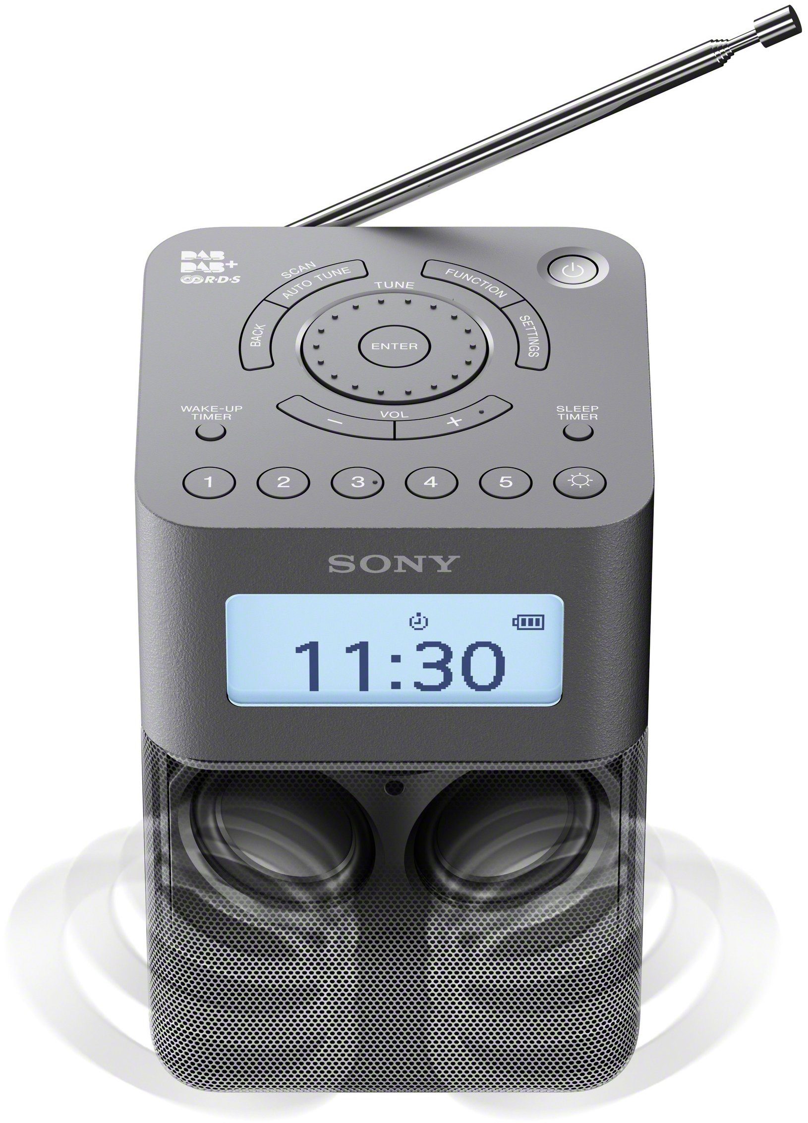 Sony XDR-V20D Digitalradio (DAB) (Digitalradio (DAB), FM-Tuner, UKW mit  RDS, 5 W)