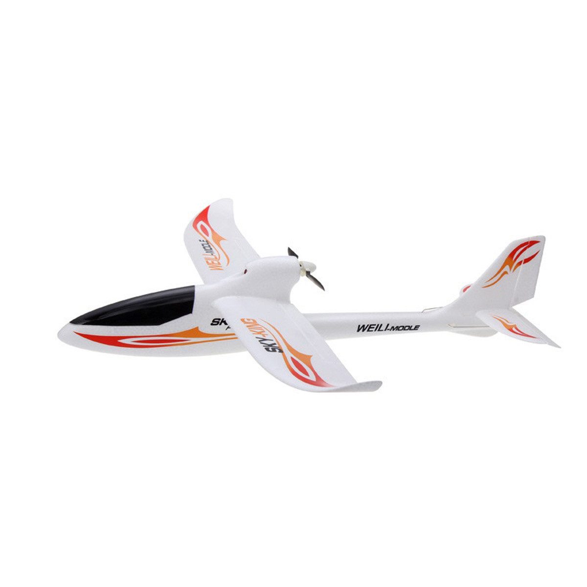 yozhiqu Modellflugzeug Mehrkanaliges Pushback-Hochgeschwindigkeits Segelflugzeug, mit sechsachsige Gyroskop, ferngesteuerten Flugzeug Modell Spielzeug