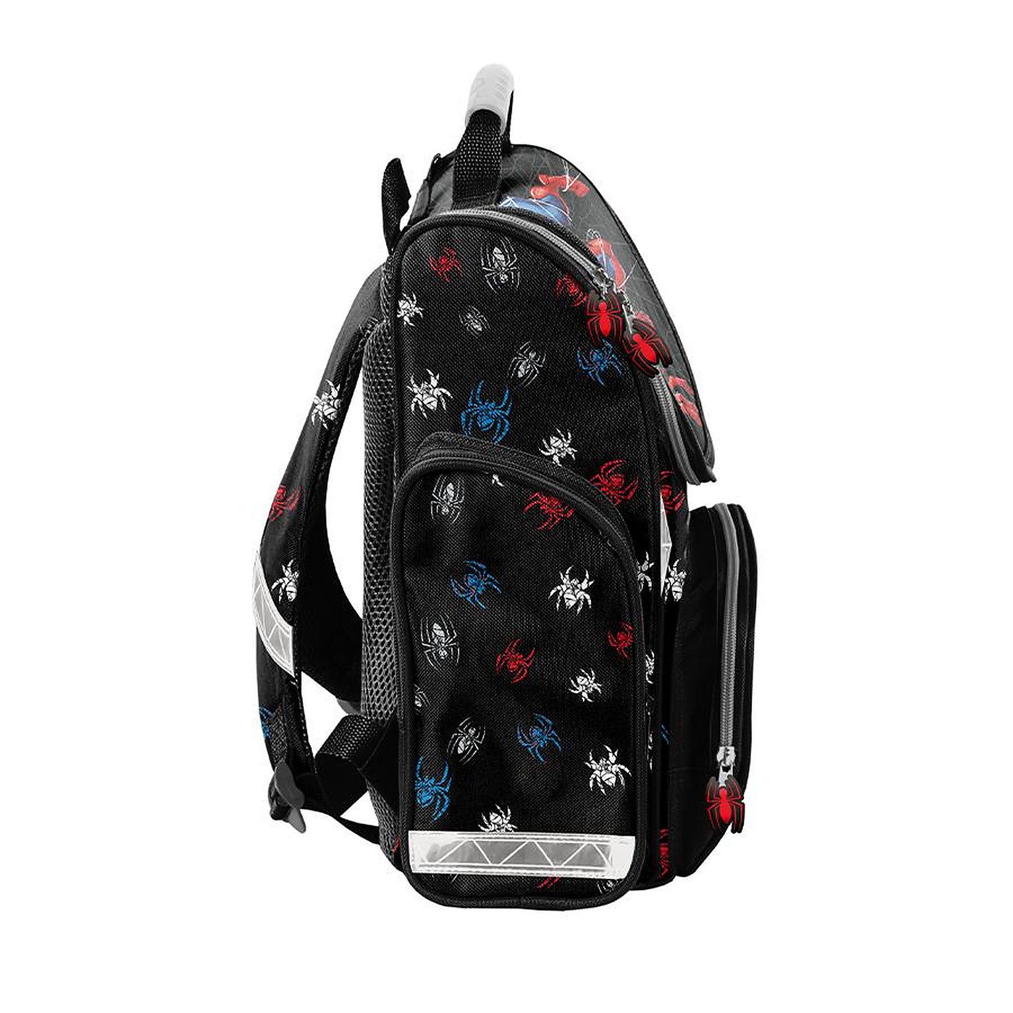 PASO Schulrucksack Marvel Spider-Man Schulranzen für Jungen 1.-3. Klasse (1-tlg), Spider-Man, Schwarz
