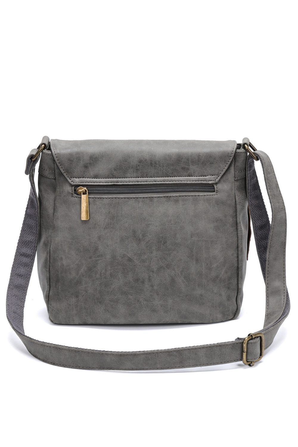 BRISE TASCHE Schultertasche Vintage Chic Canvas Umhängetasche mit Reißverschluss