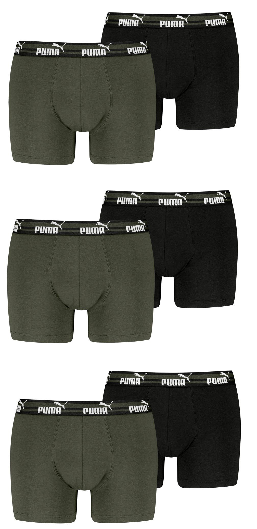 PUMA Boxershorts PUMA Herren Boxershorts Bold Elements im 6er Pack (6-St., günstig online kaufen