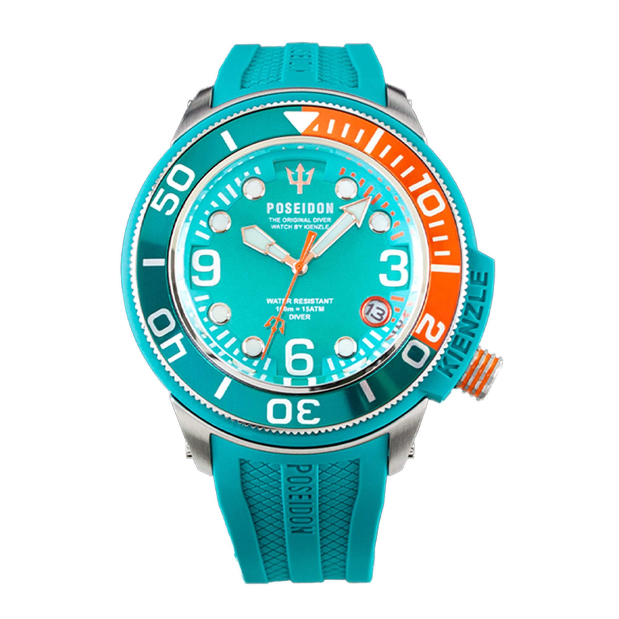 Kienzle Quarzuhr POSEIDON24 Quarz Armbanduhr Edelstahl türkis