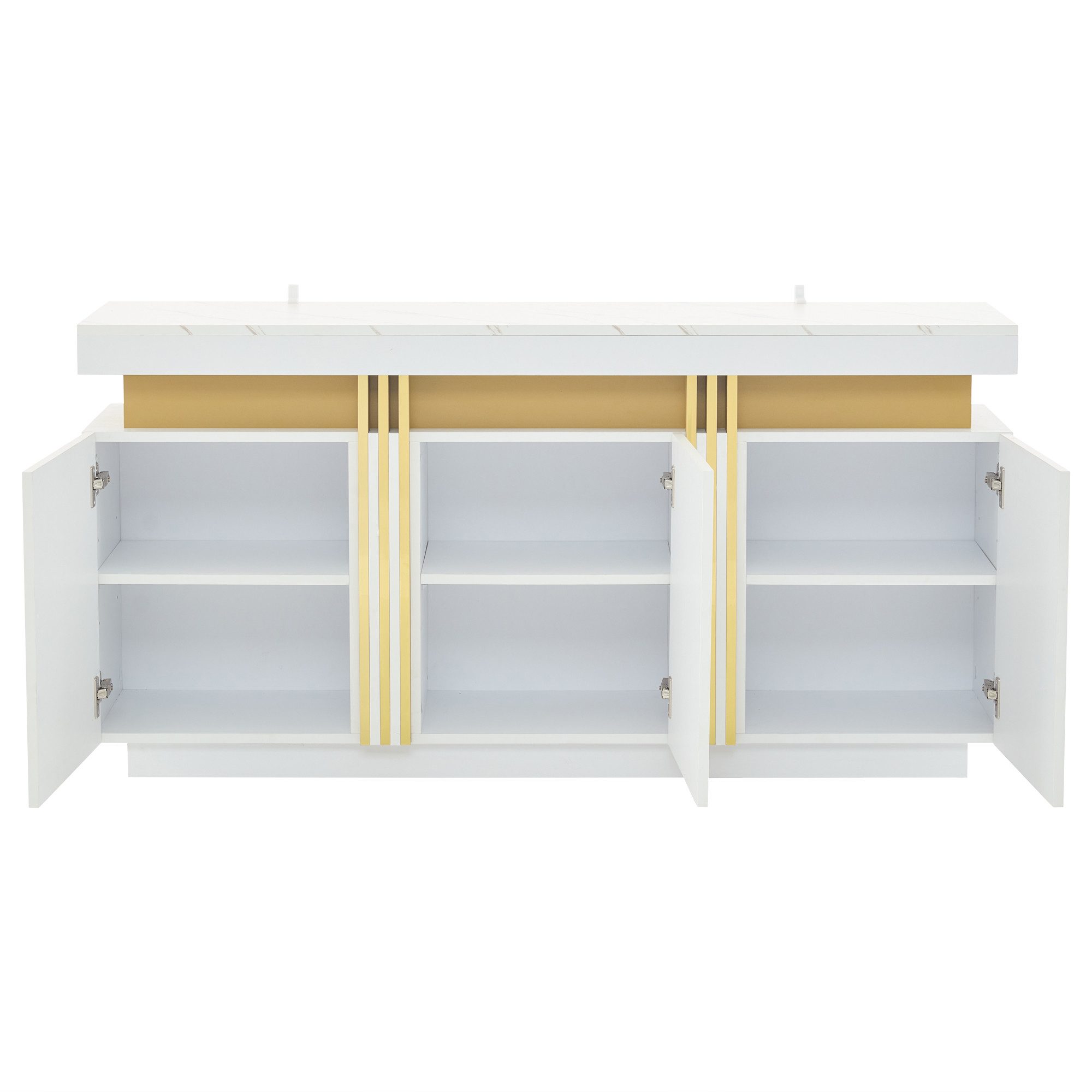 Weiß | Arbeitsplatte: Weiß