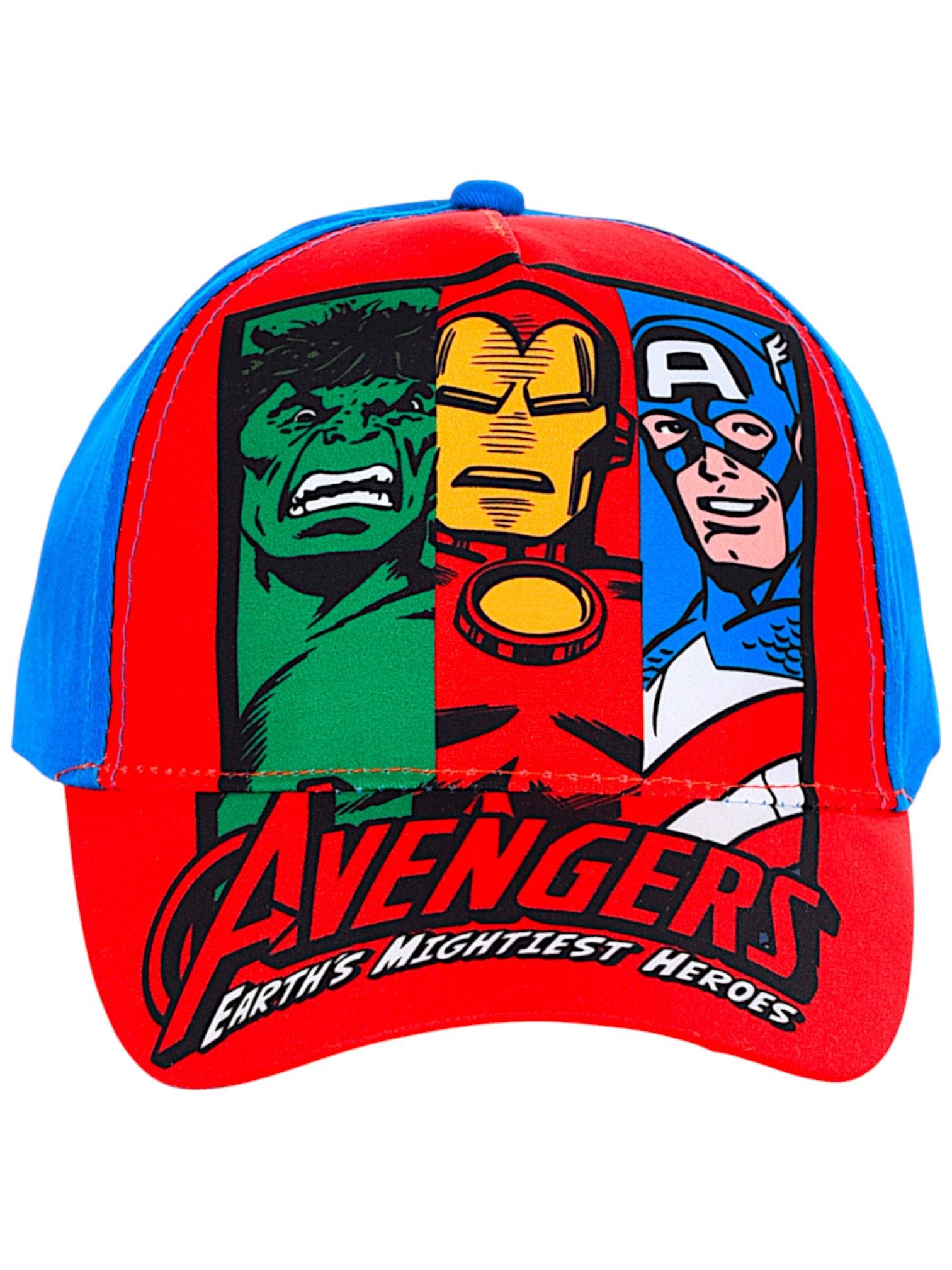 The AVENGERS Baseball Cap Marvel mit Comic-Print Jungen Sommerkappe Größe 52-54 cm