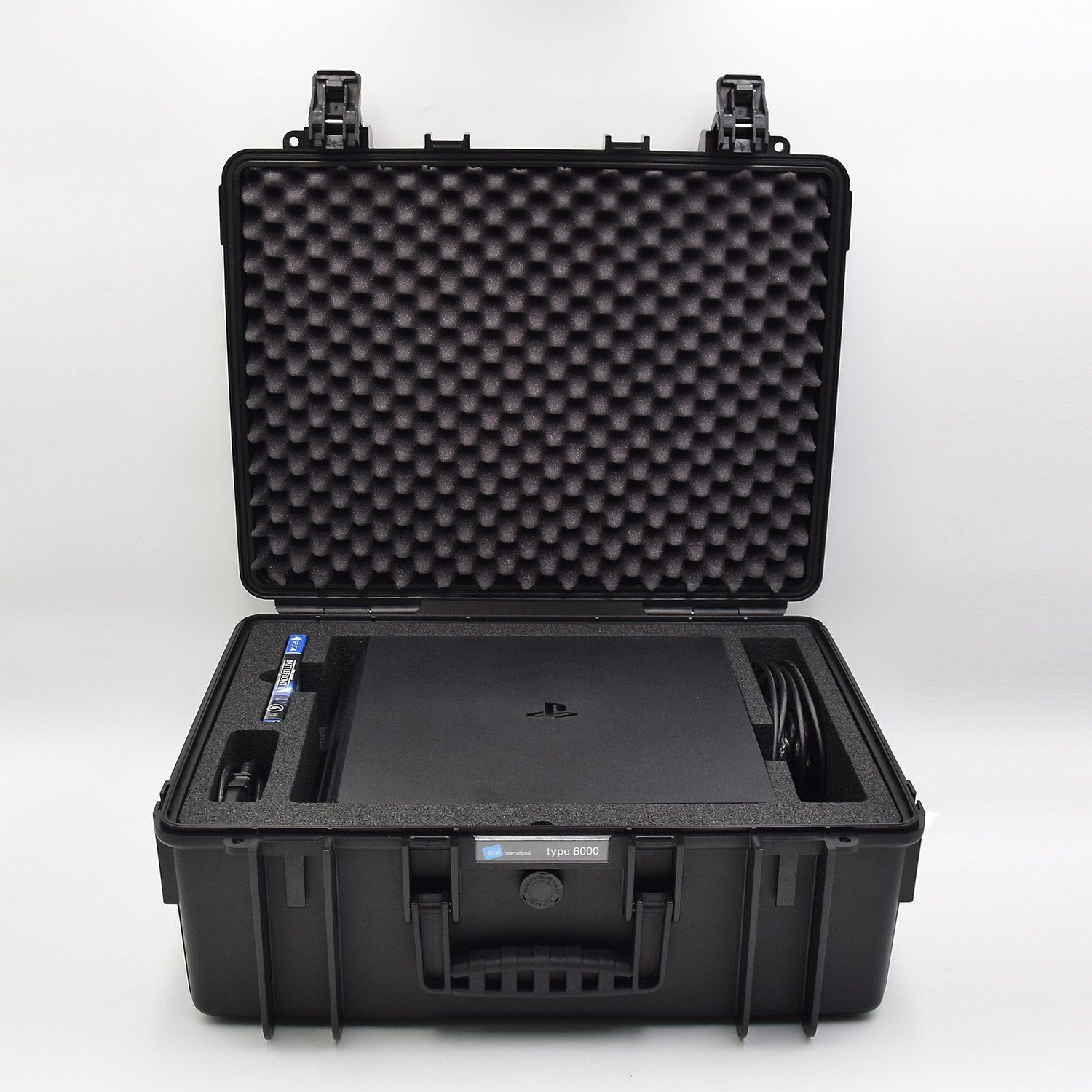 CXP Spielekonsolen-Tasche caseXpert 6K - Koffer für PlayStation 4 Pro  Spiele-Konsole & Zubehör - 50 x 42 x 21 cm, Schutz & Aufbewahrung