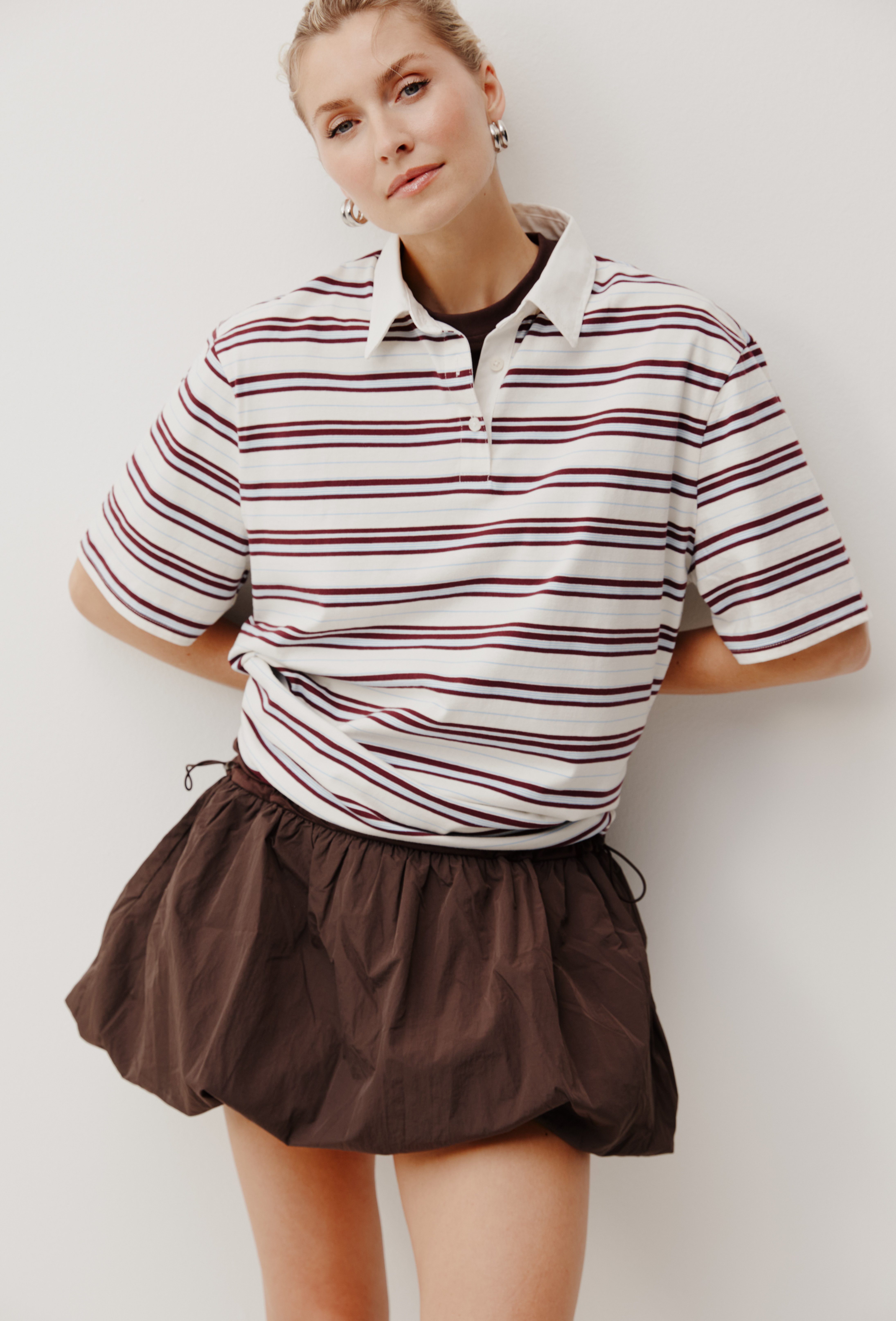 LeGer Poloshirt Cora, LeGer by Lena Gercke aus Baumwolle, Oversize Fit