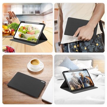 Dux Ducis Tablet-Hülle Hartschale mit Smart Sleep und integrierter Standfunktion Etui Schutz Hülle Tasche Cover kompatibel mit HUAWEI MATEPAD Pro 10.8" Schwarz