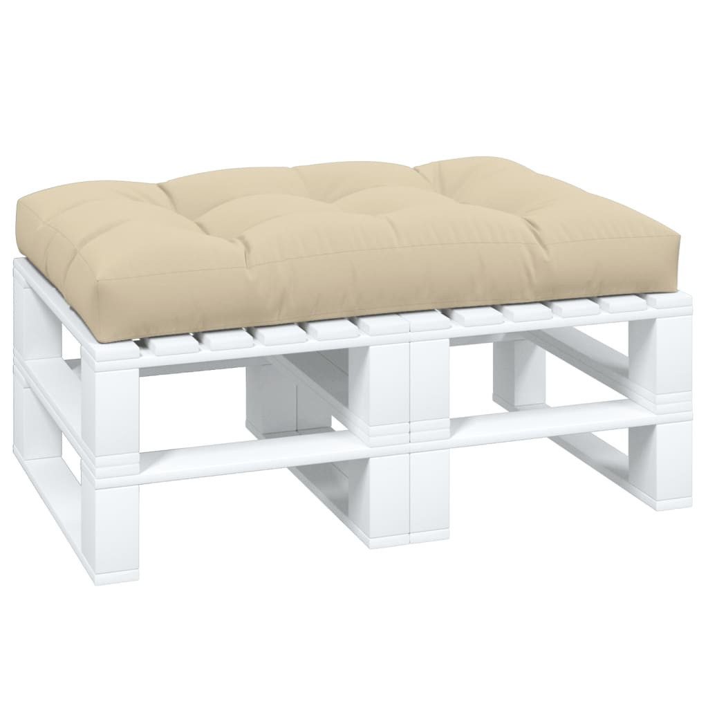 vidaXL Sitzauflage Palettenkissen Beige 120x80x12 cm günstig online kaufen
