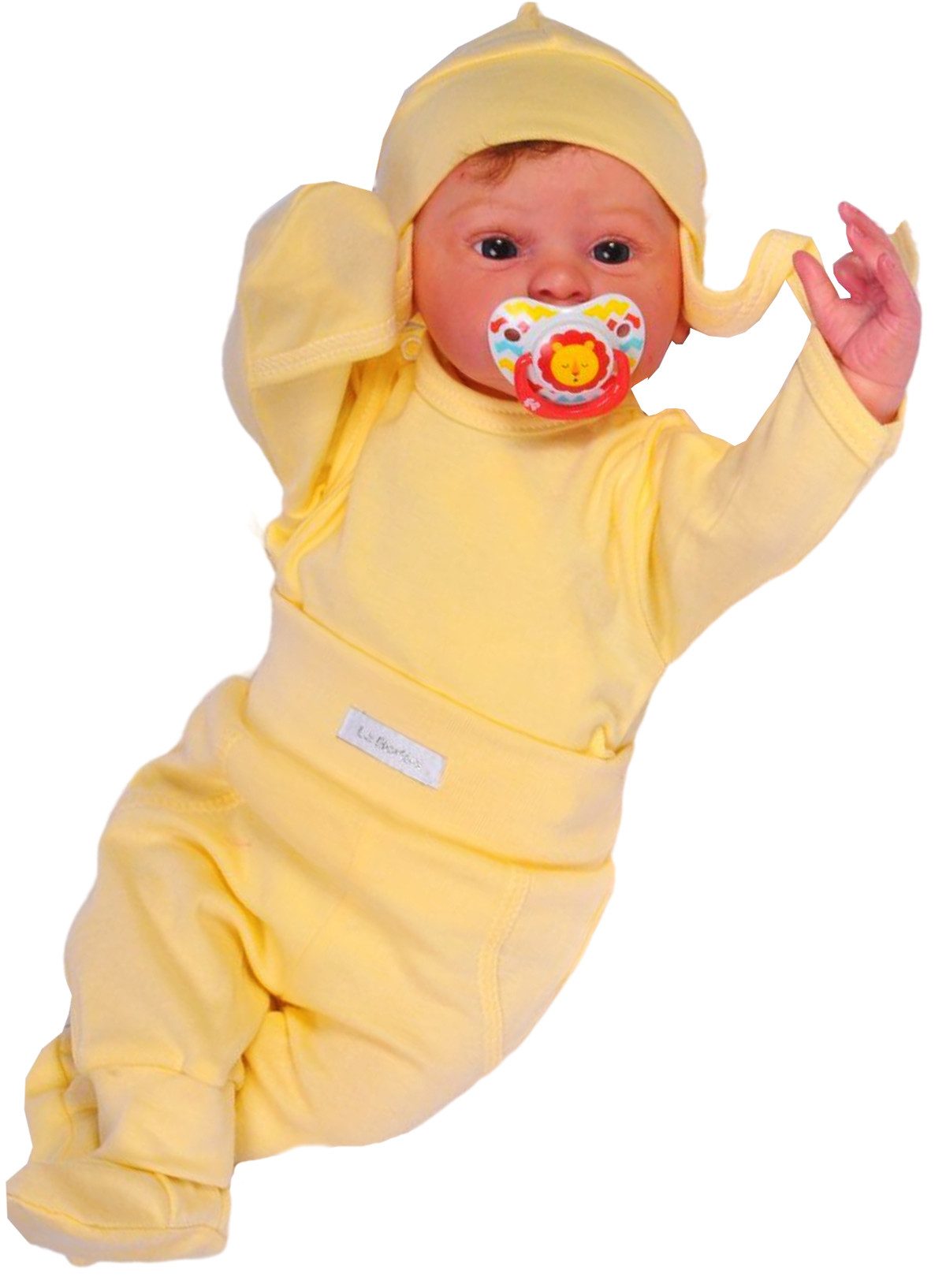 Erstausstattungspaket Wickelhemdchen Hose und Mütze Baby Anzug für Frühchen und Neugeborene